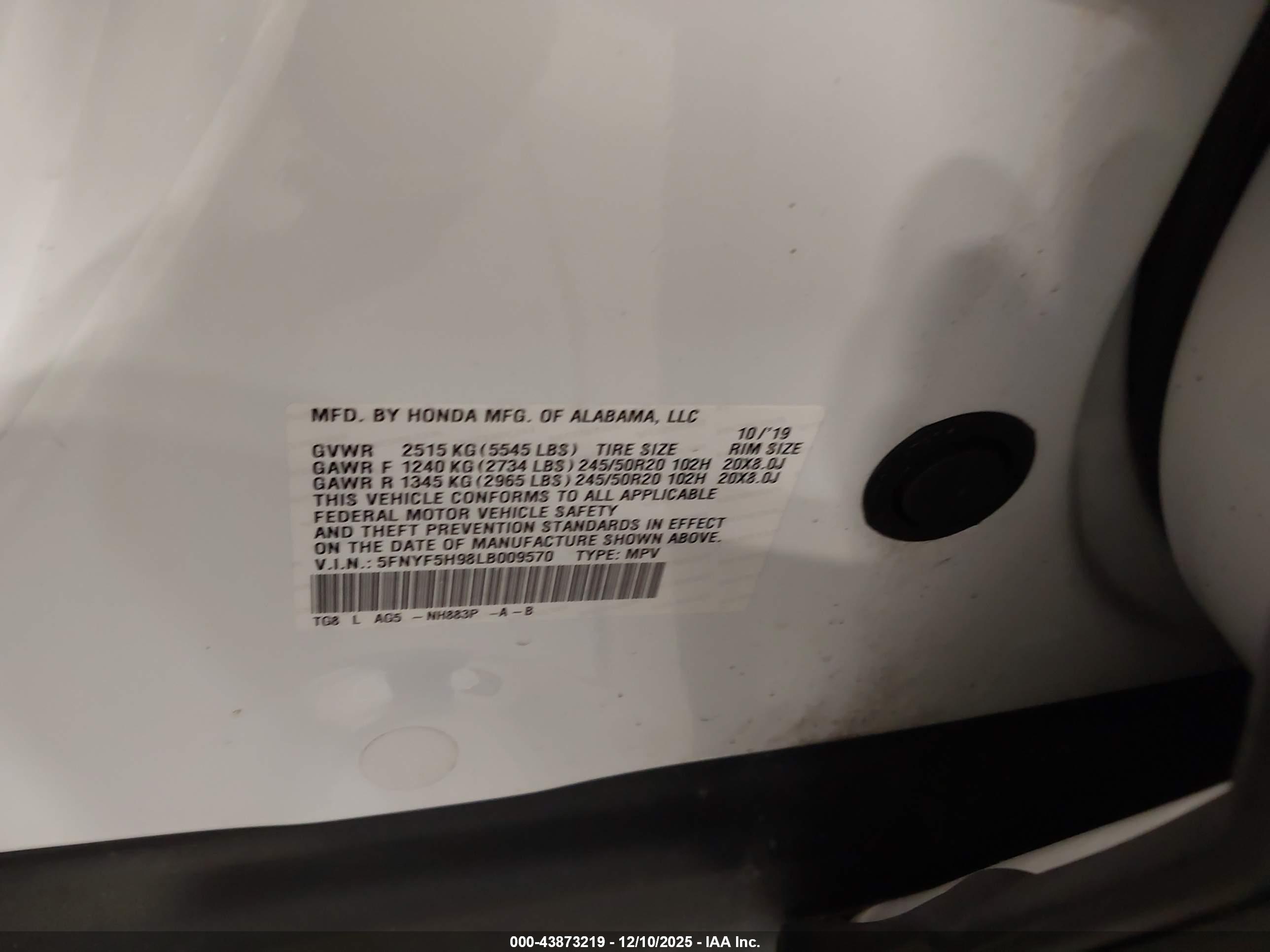 HONDA PILOT image 9