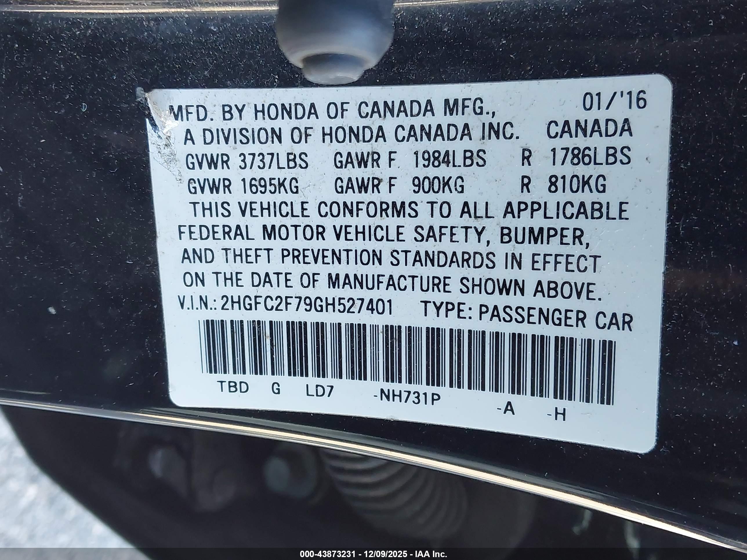 HONDA CIVIC image 9