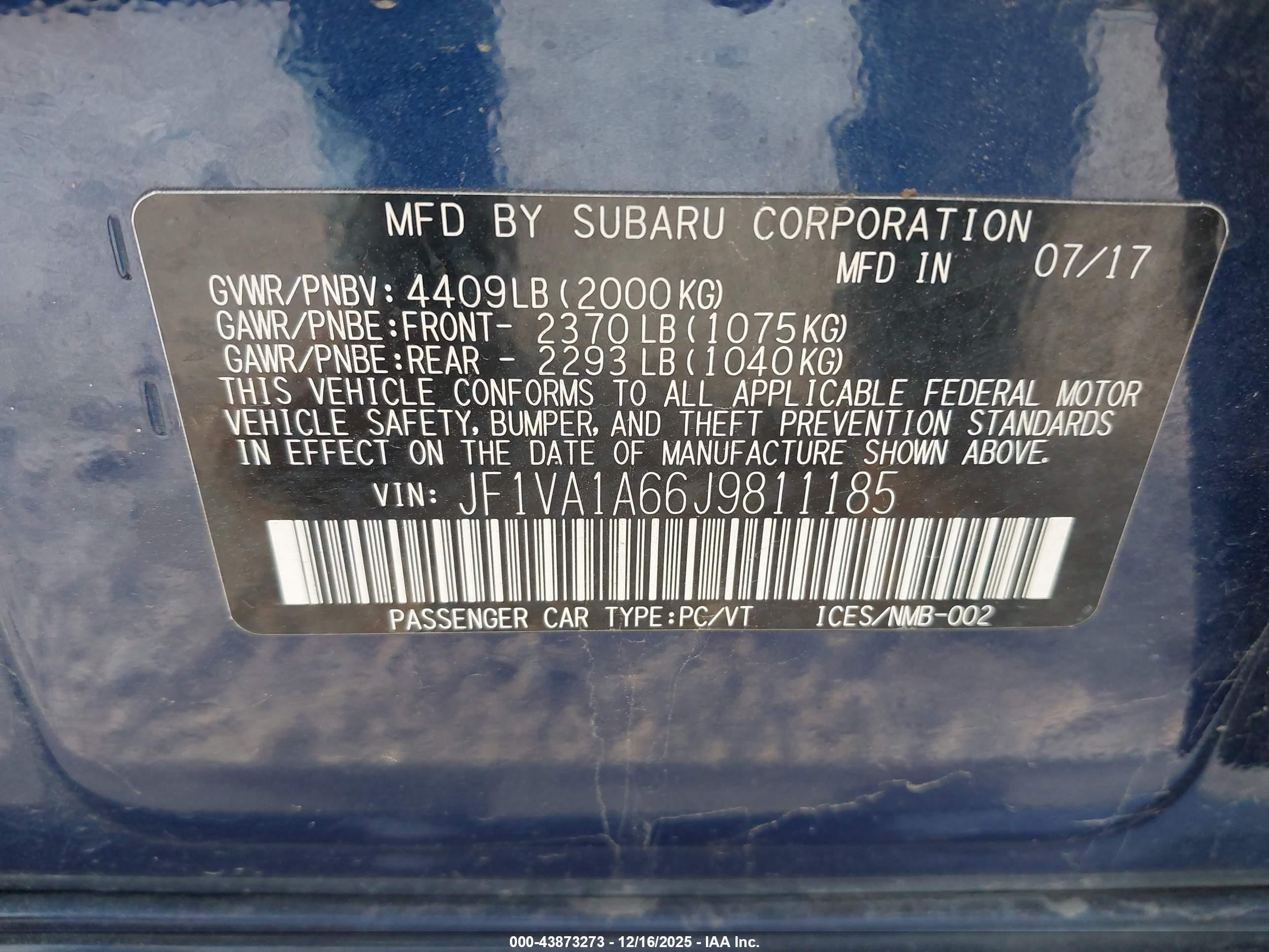 SUBARU WRX image 9