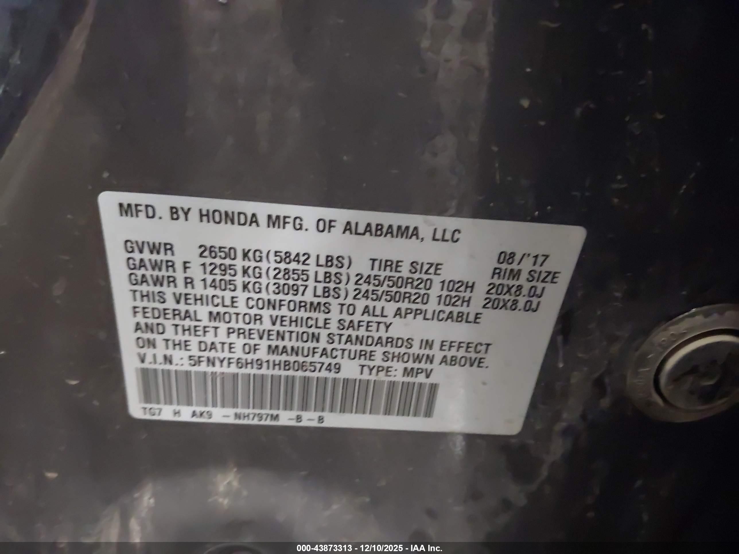 HONDA PILOT image 9