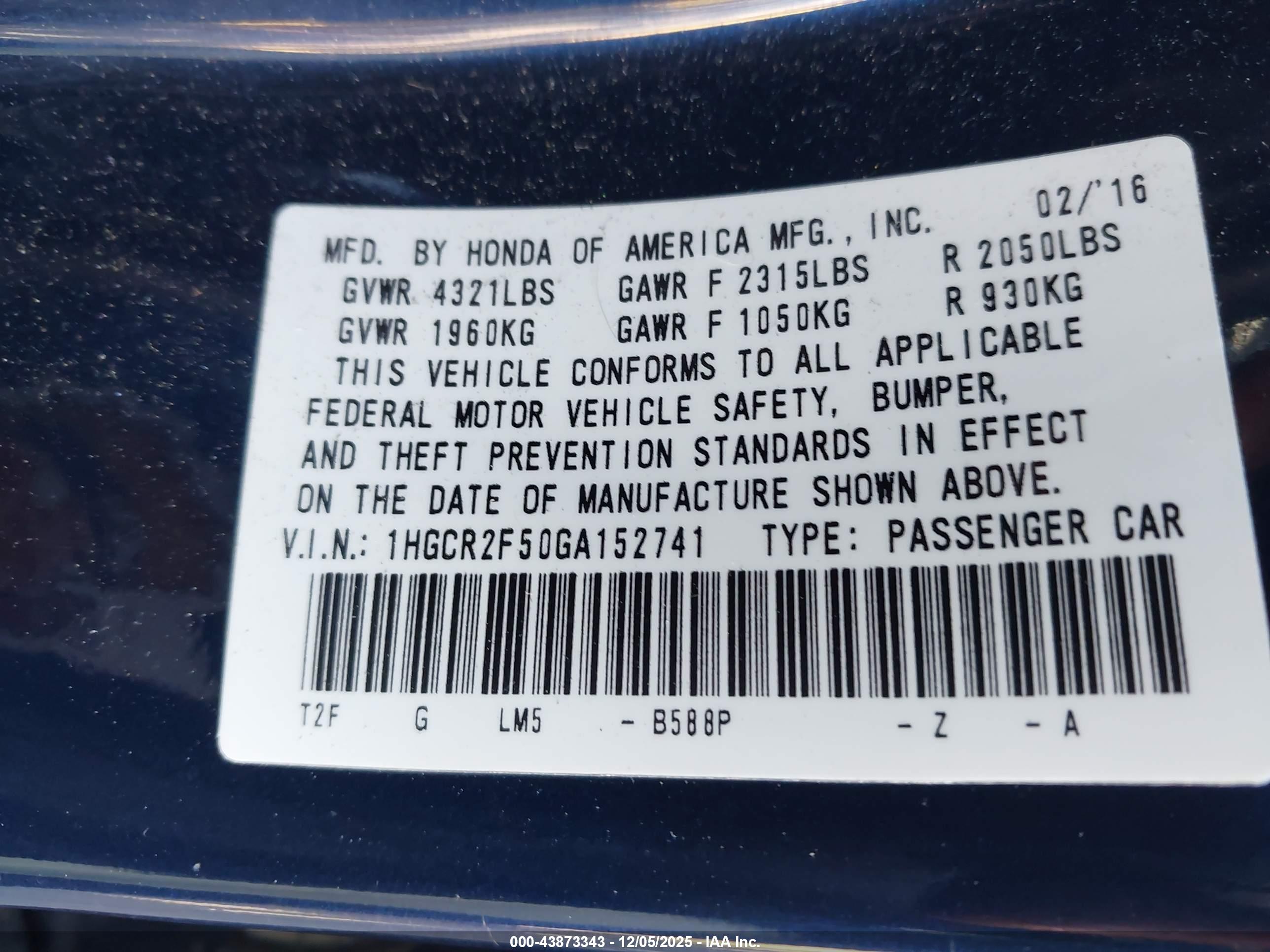 HONDA ACCORD image 9