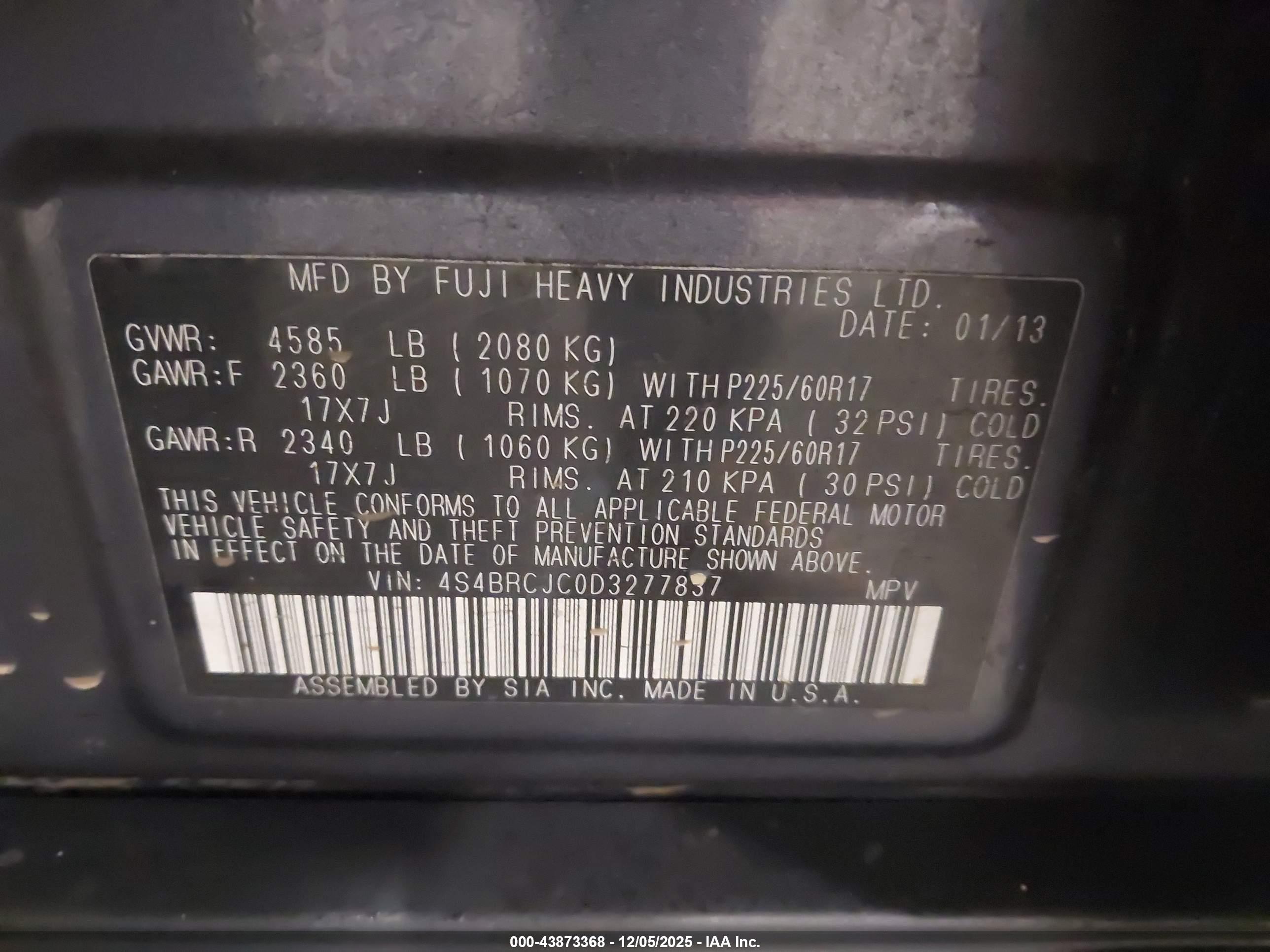 SUBARU OUTBACK image 9