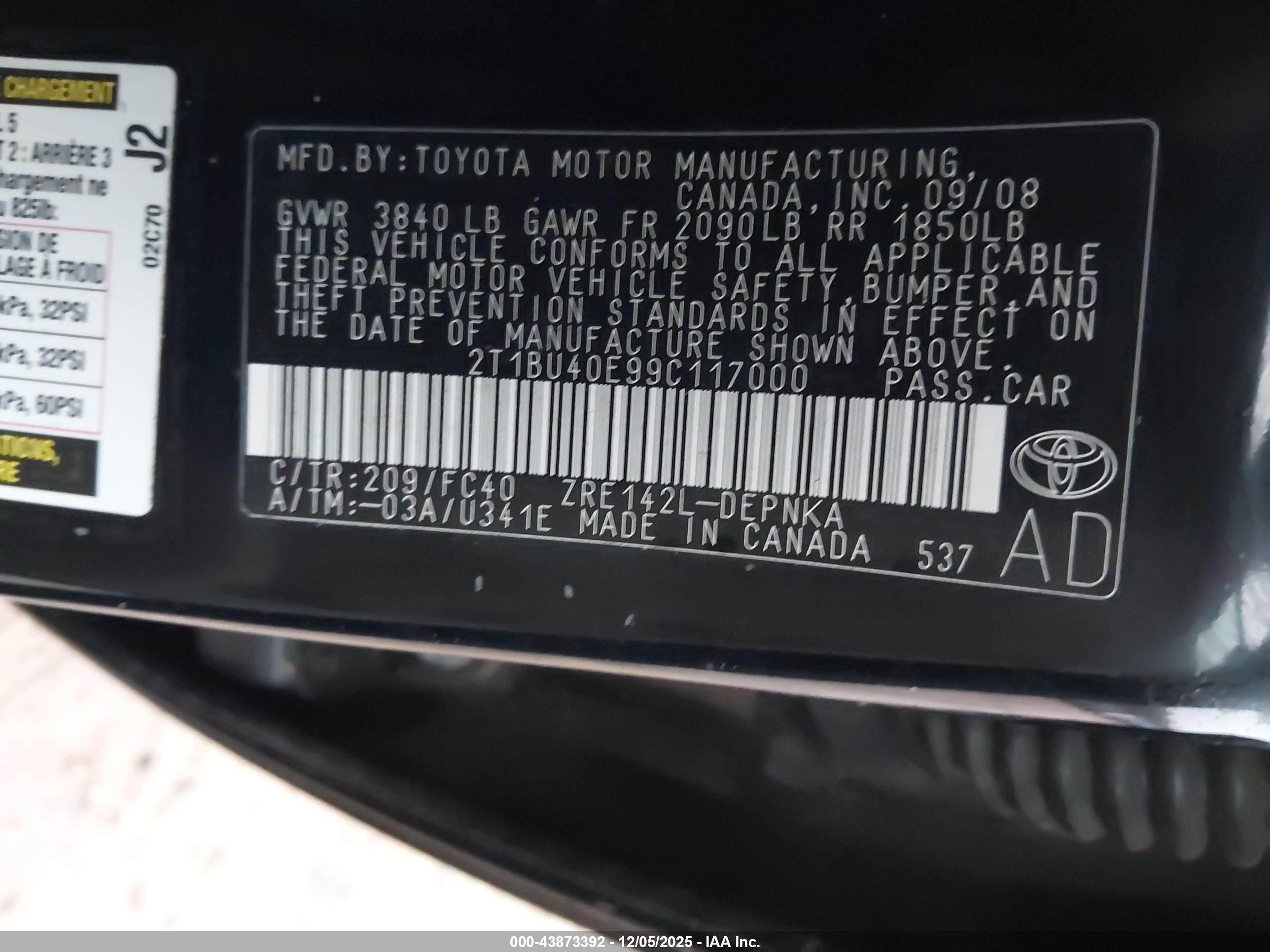 TOYOTA COROLLA image 9