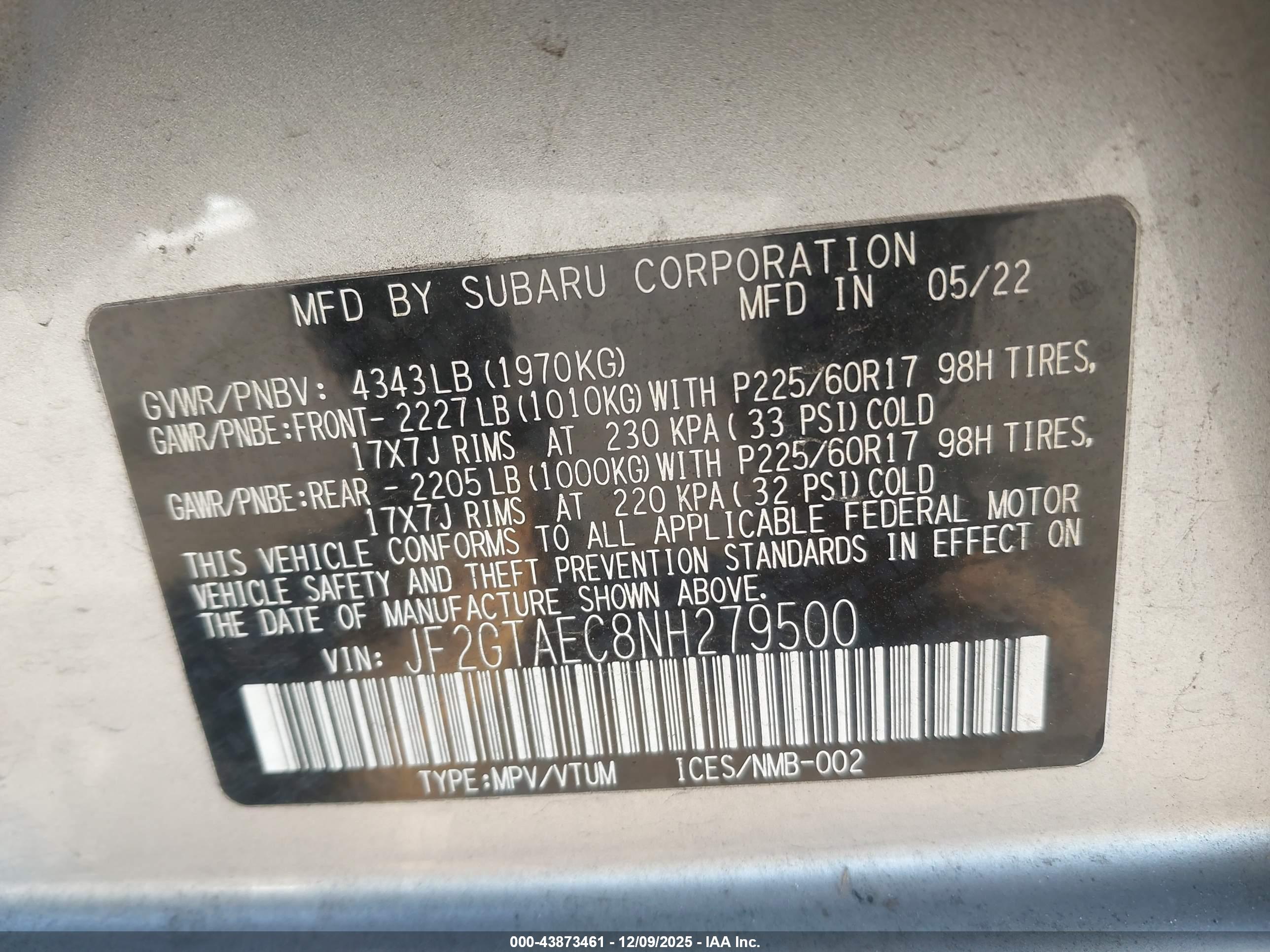 SUBARU CROSSTREK image 9