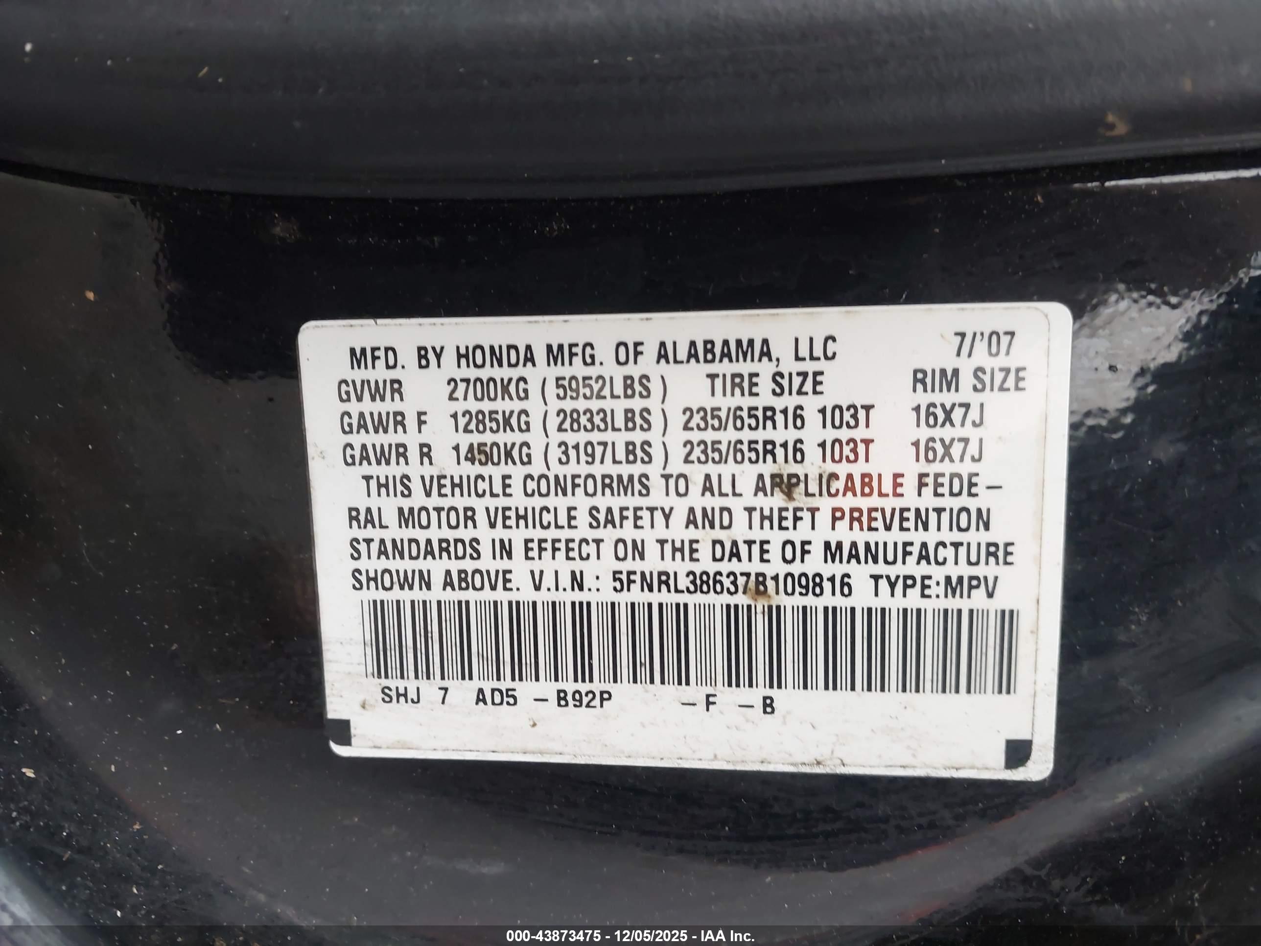 HONDA ODYSSEY image 9