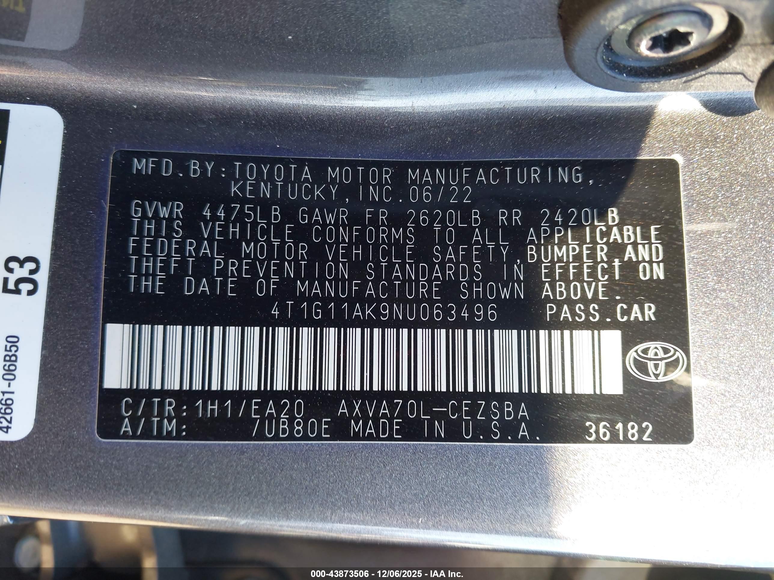TOYOTA CAMRY image 9