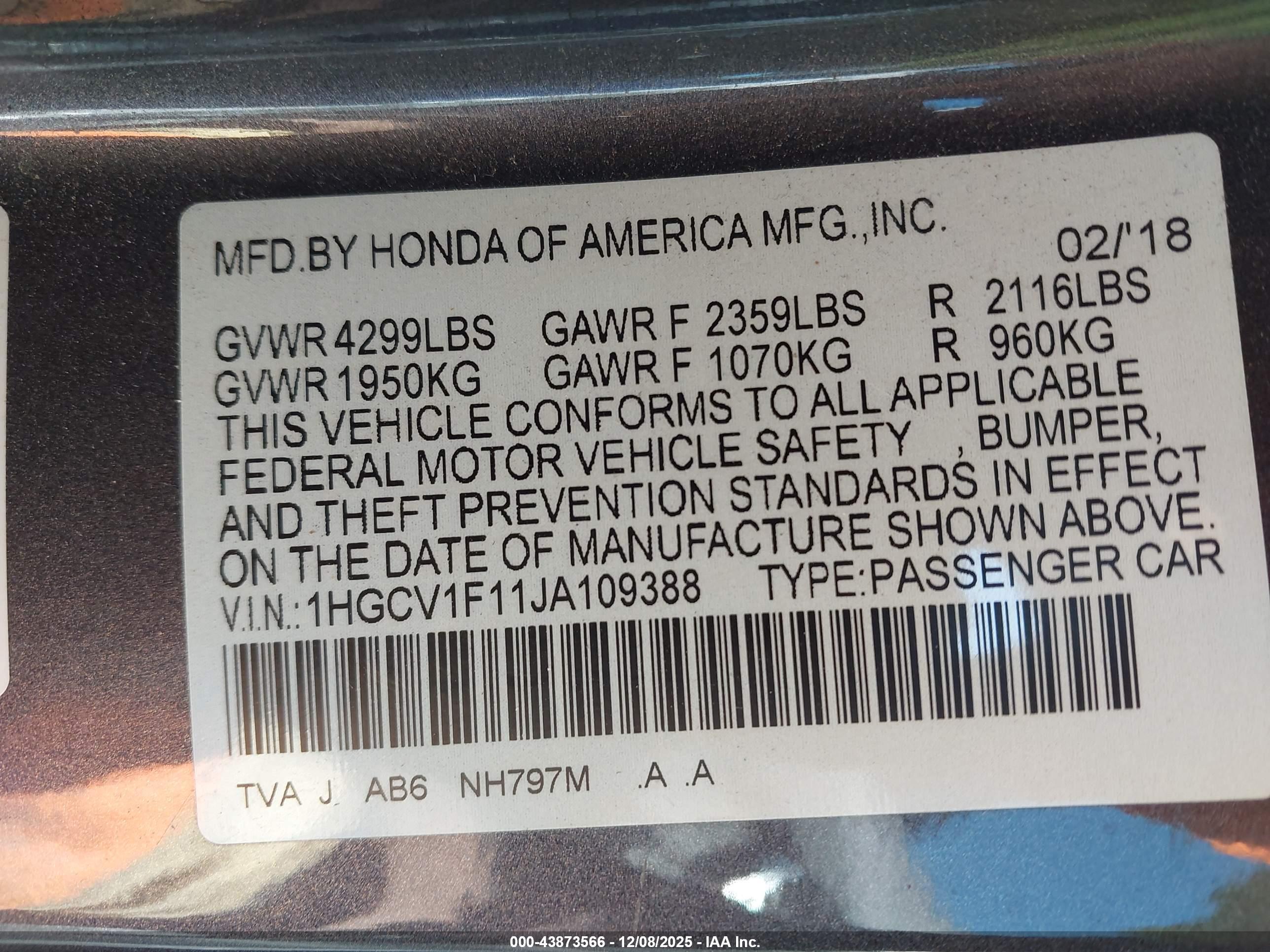 HONDA ACCORD image 9