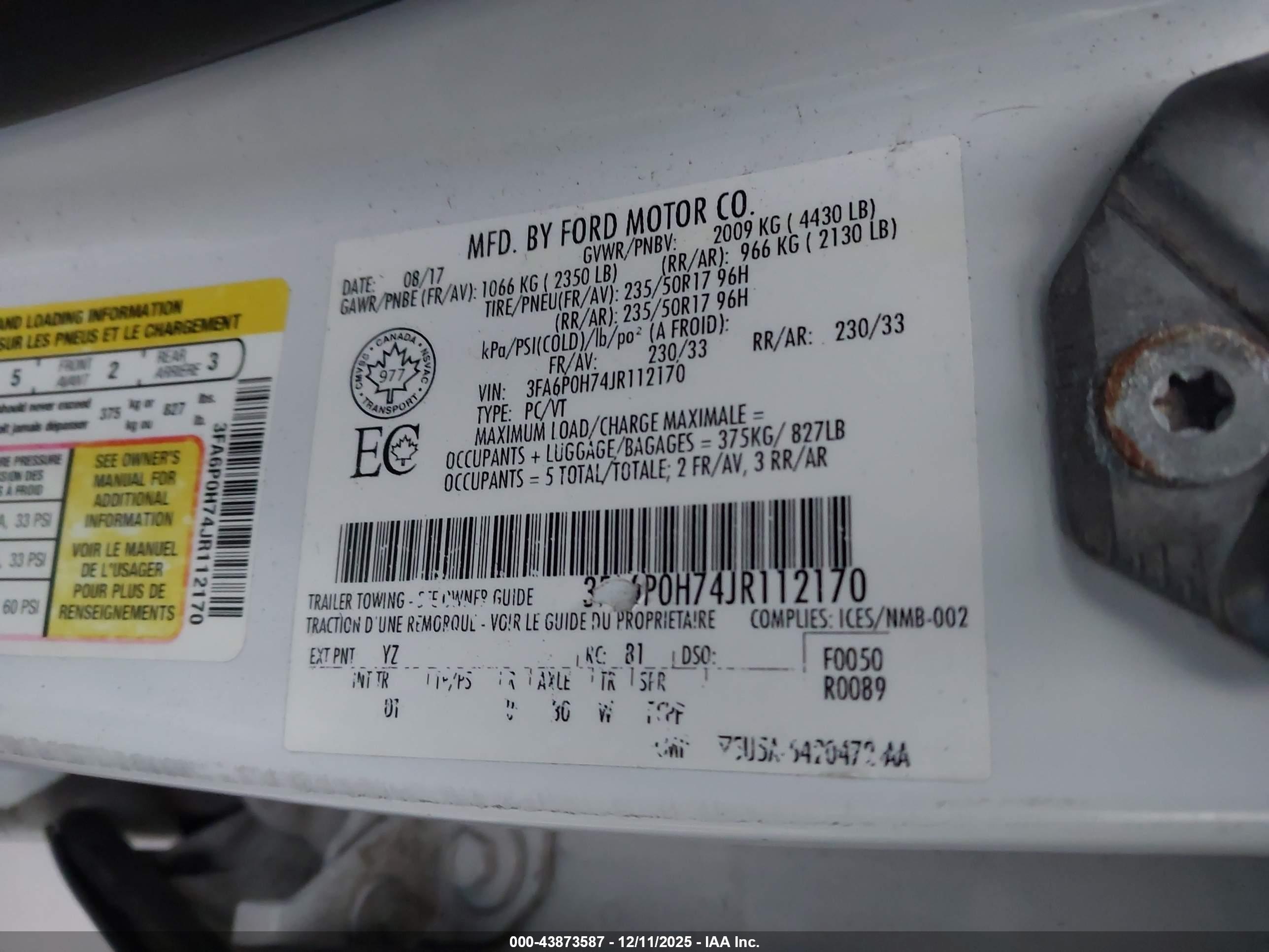 FORD FUSION image 9
