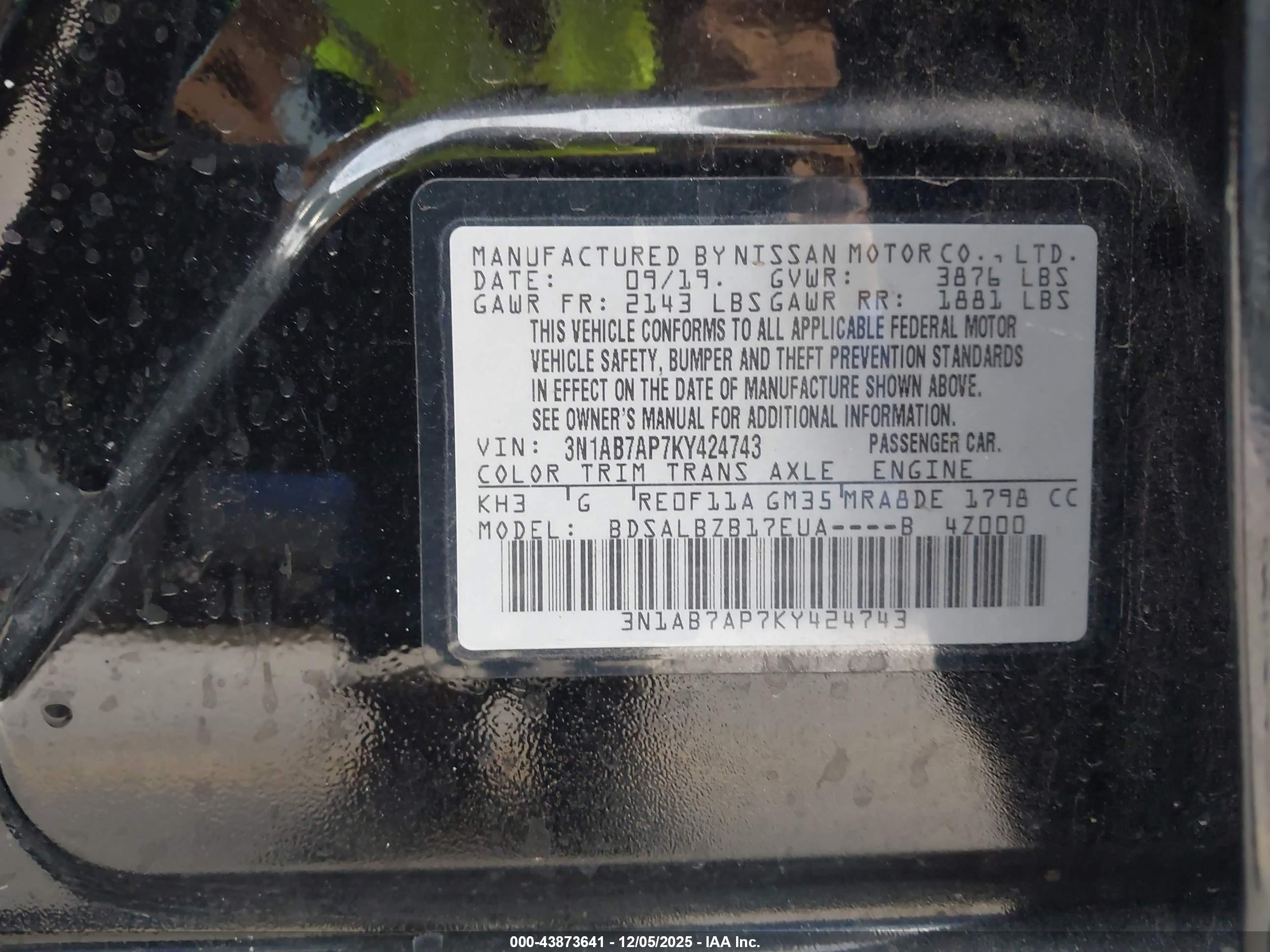 NISSAN SENTRA image 9