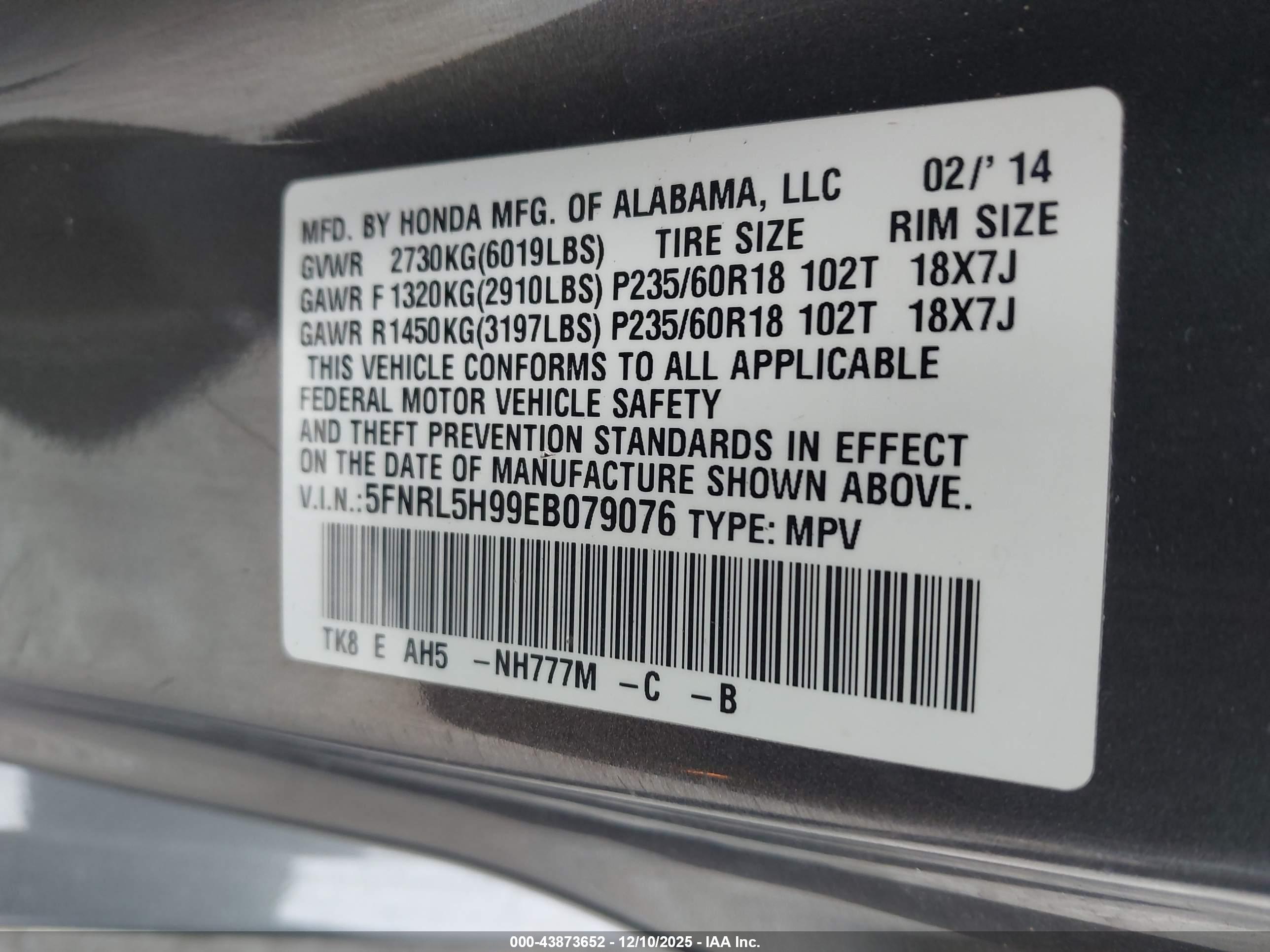 HONDA ODYSSEY image 9