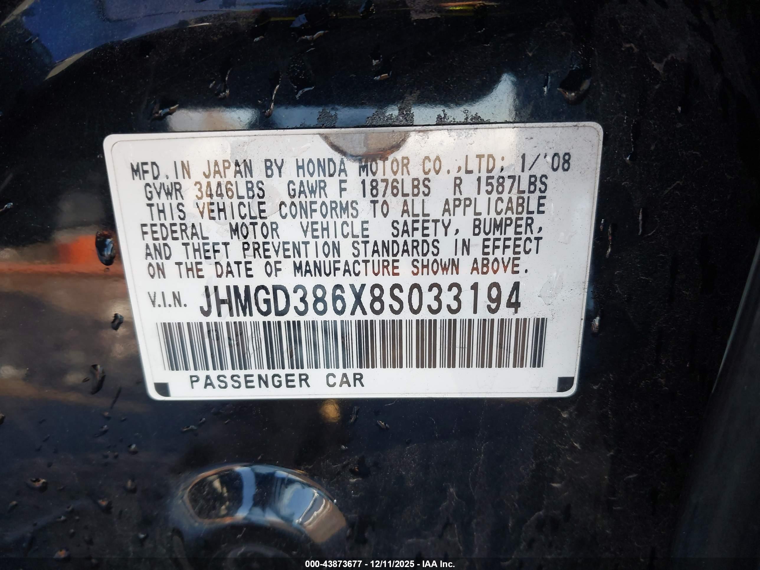 HONDA FIT image 9