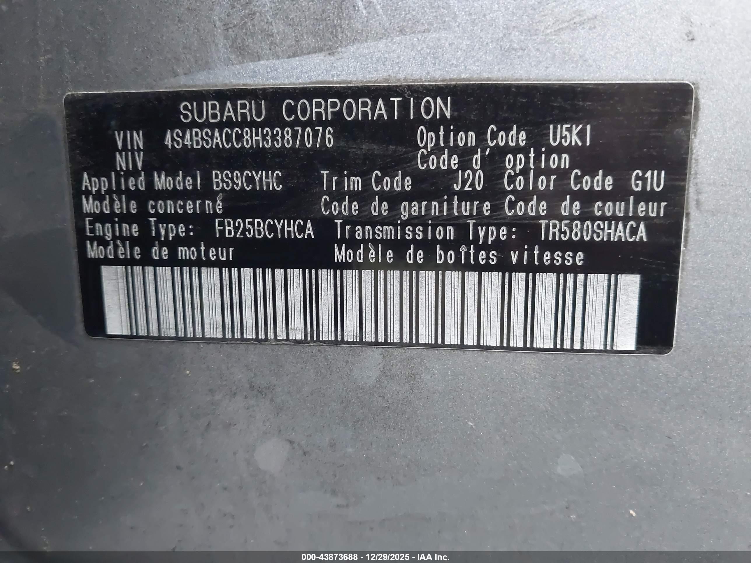 SUBARU OUTBACK image 9