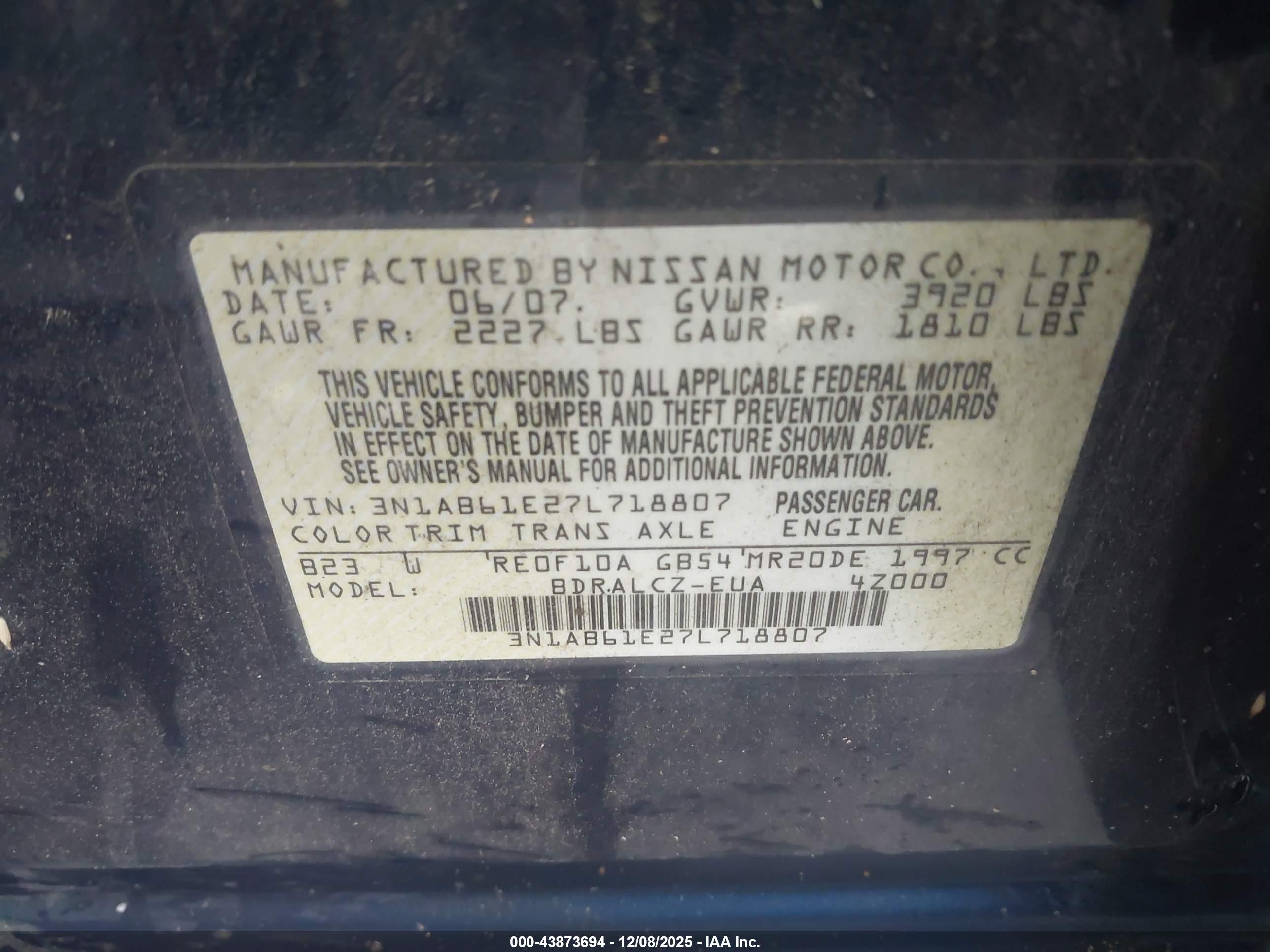 NISSAN SENTRA image 9