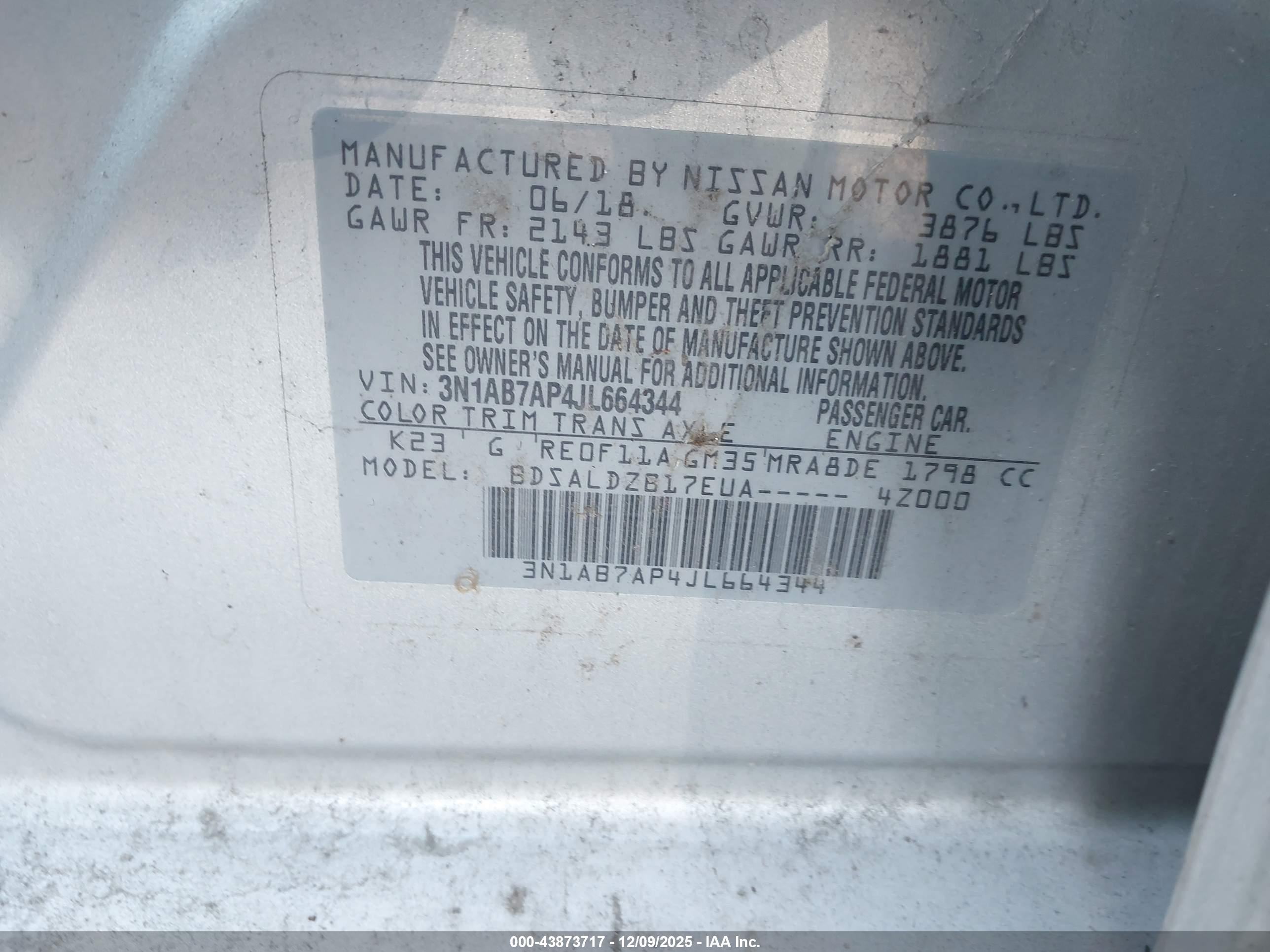 NISSAN SENTRA image 9