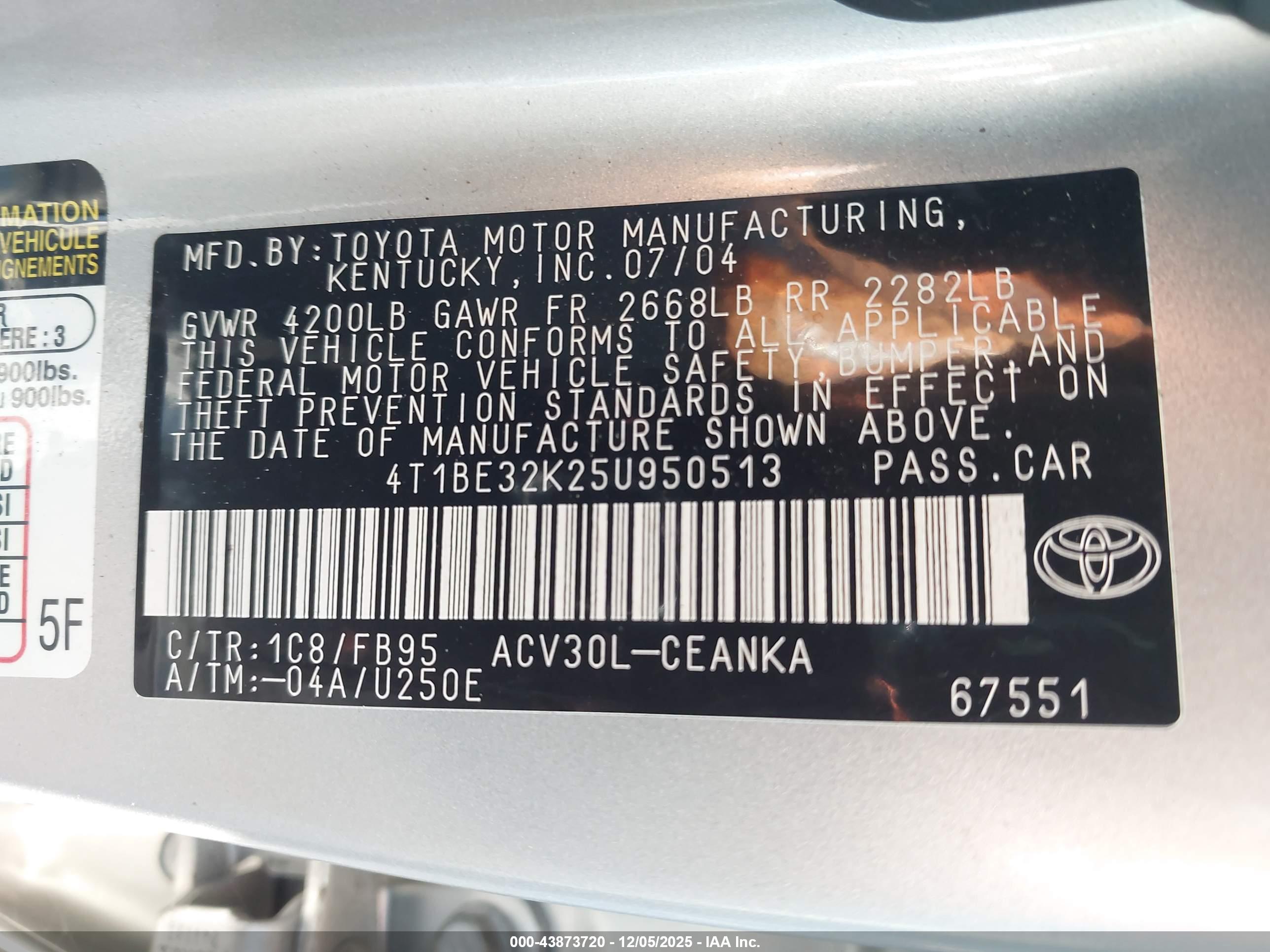 TOYOTA CAMRY image 9