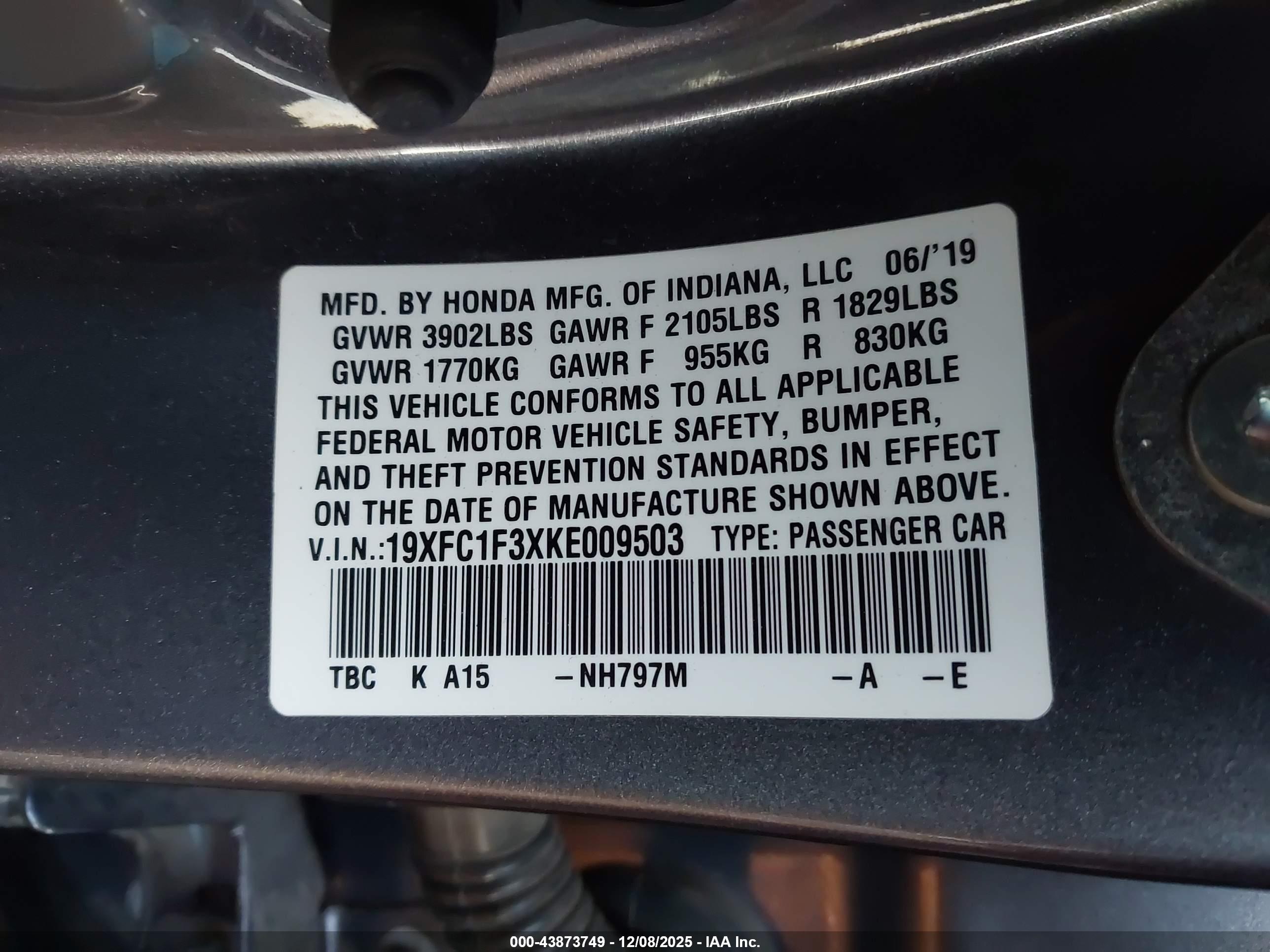 HONDA CIVIC image 9