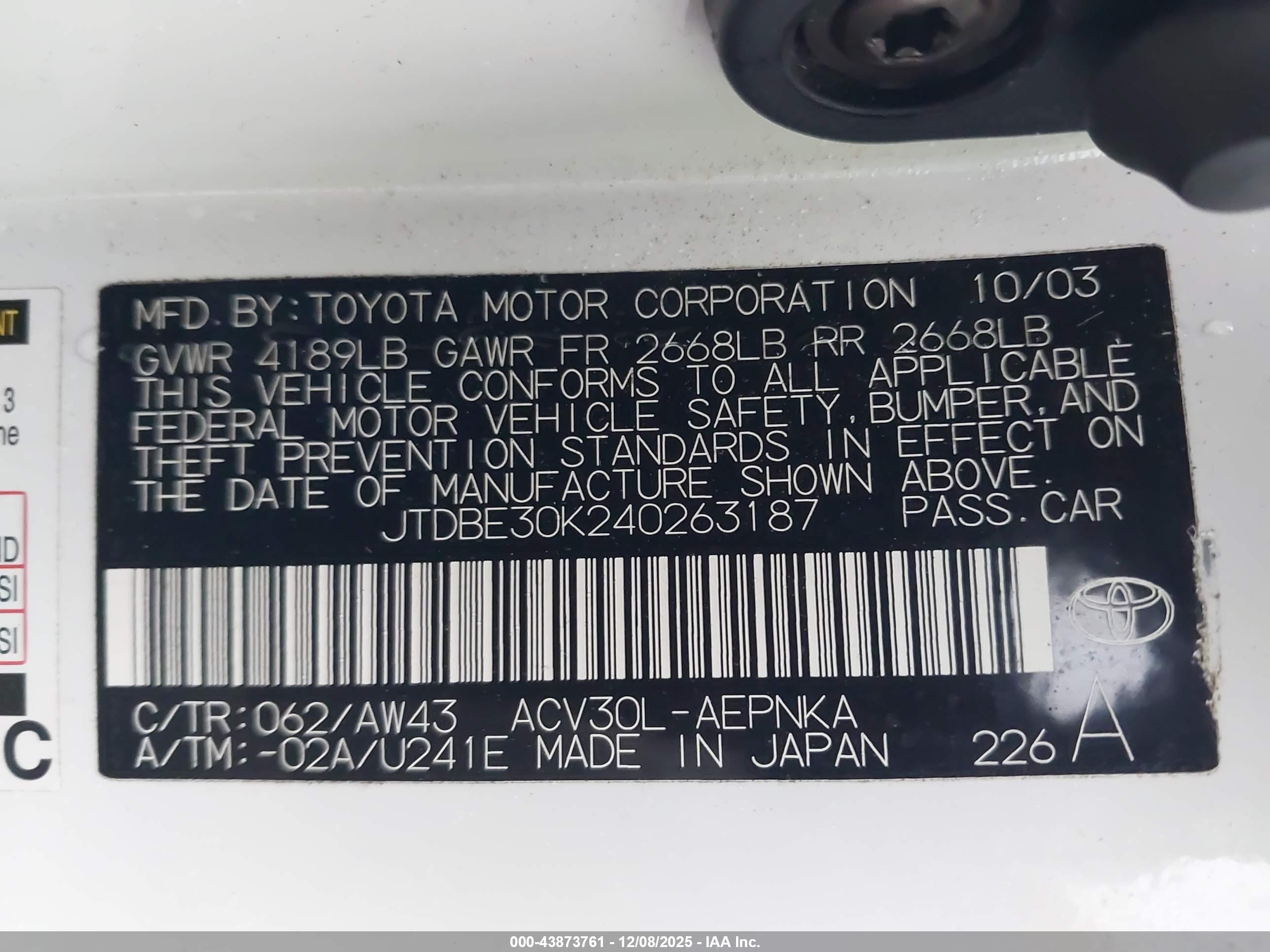 TOYOTA CAMRY image 9