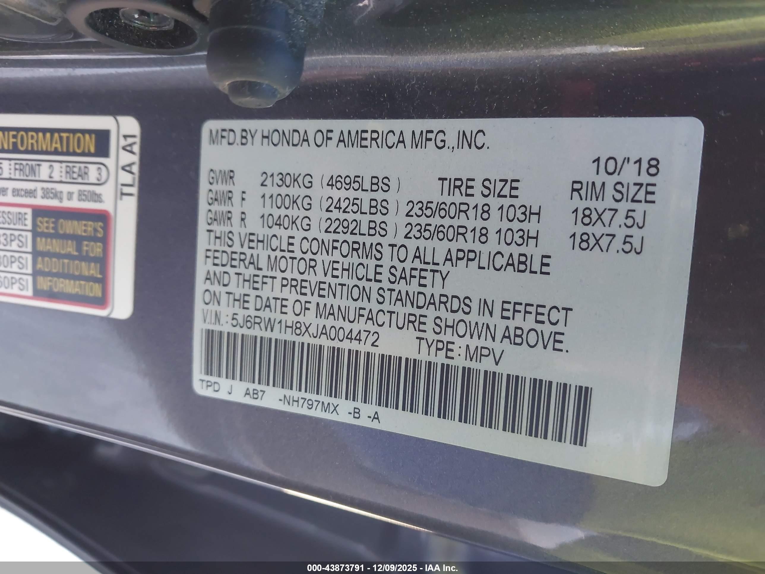 HONDA CR-V image 9