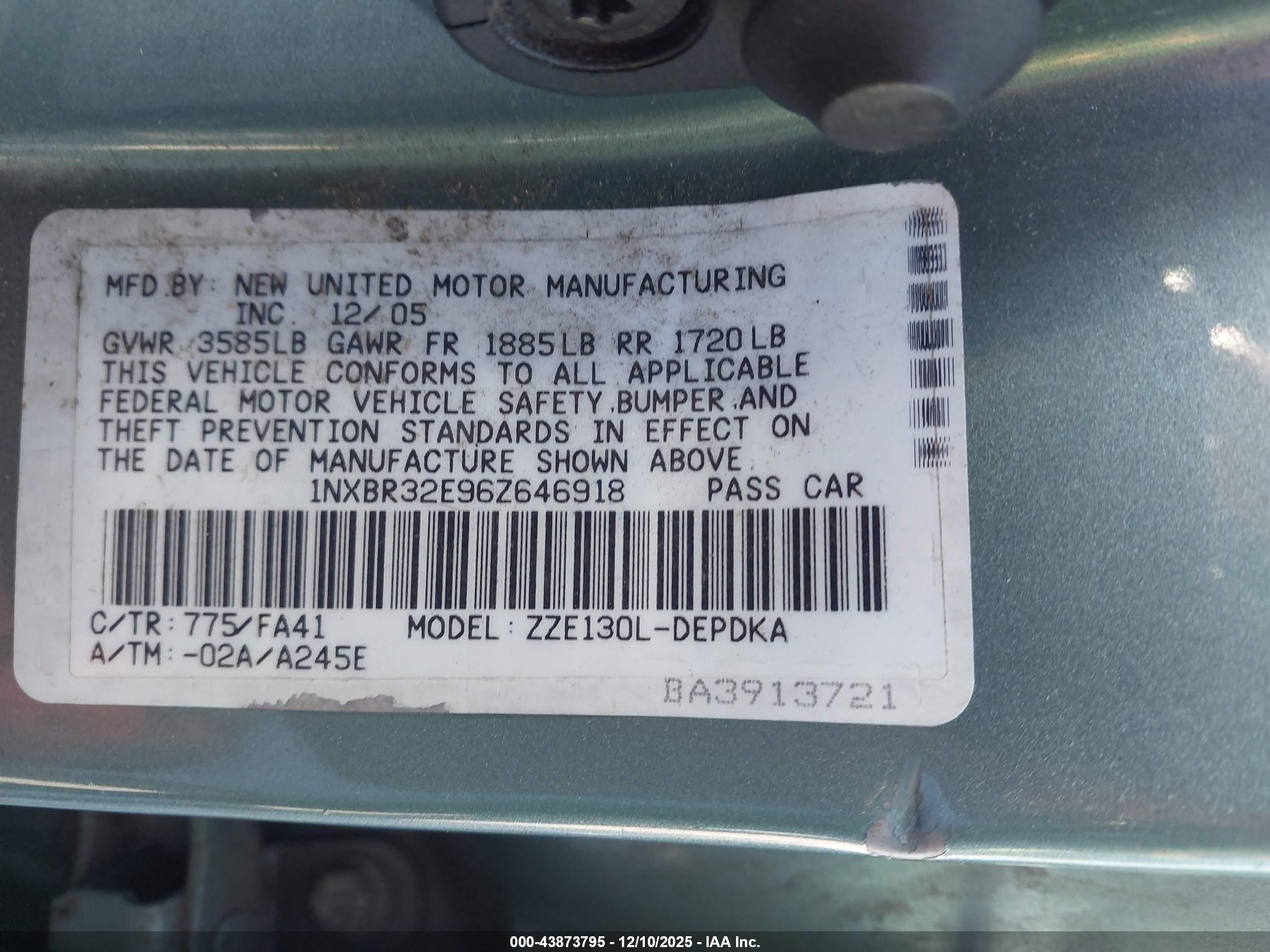 TOYOTA COROLLA image 9