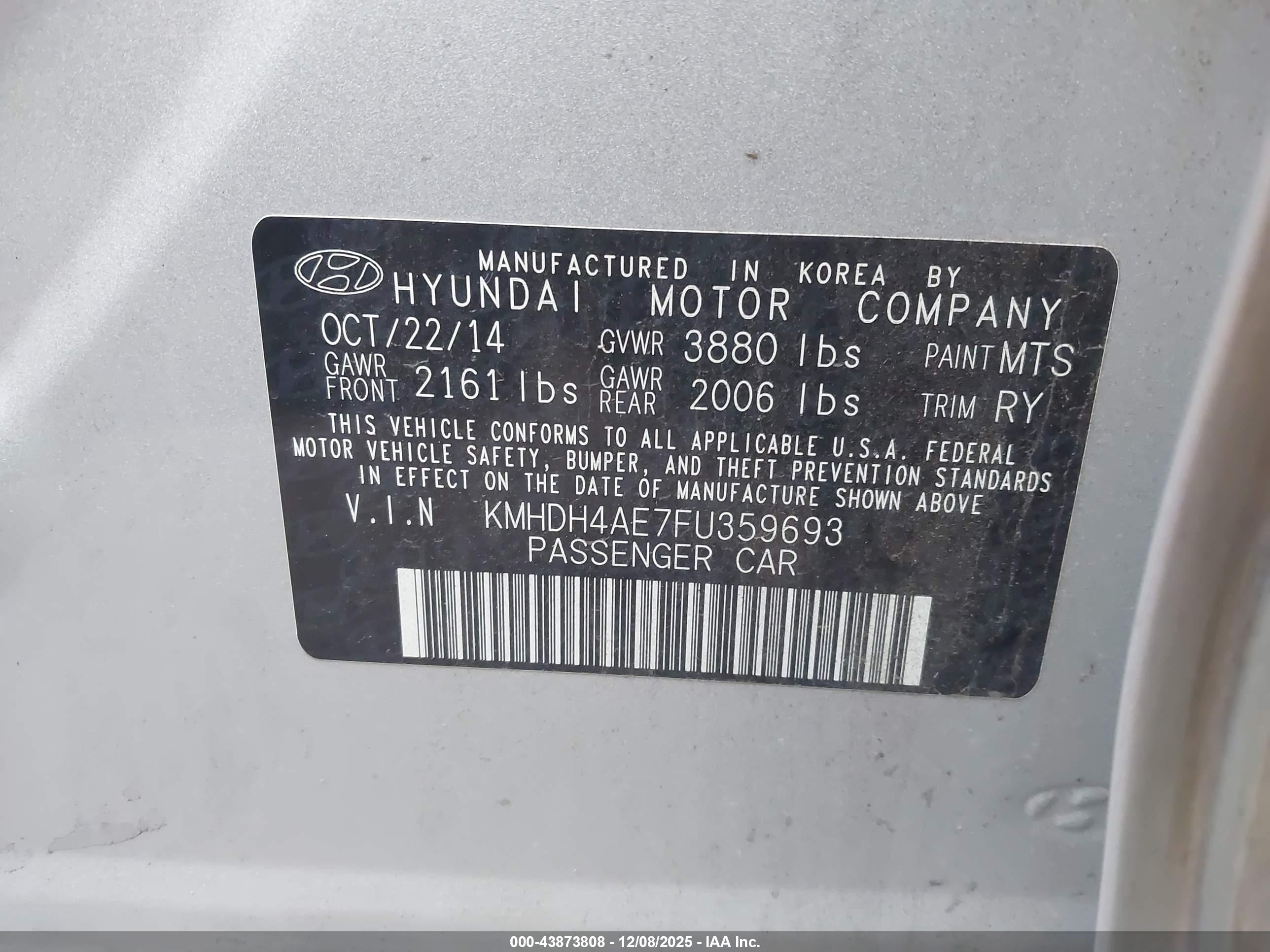 HYUNDAI ELANTRA image 9