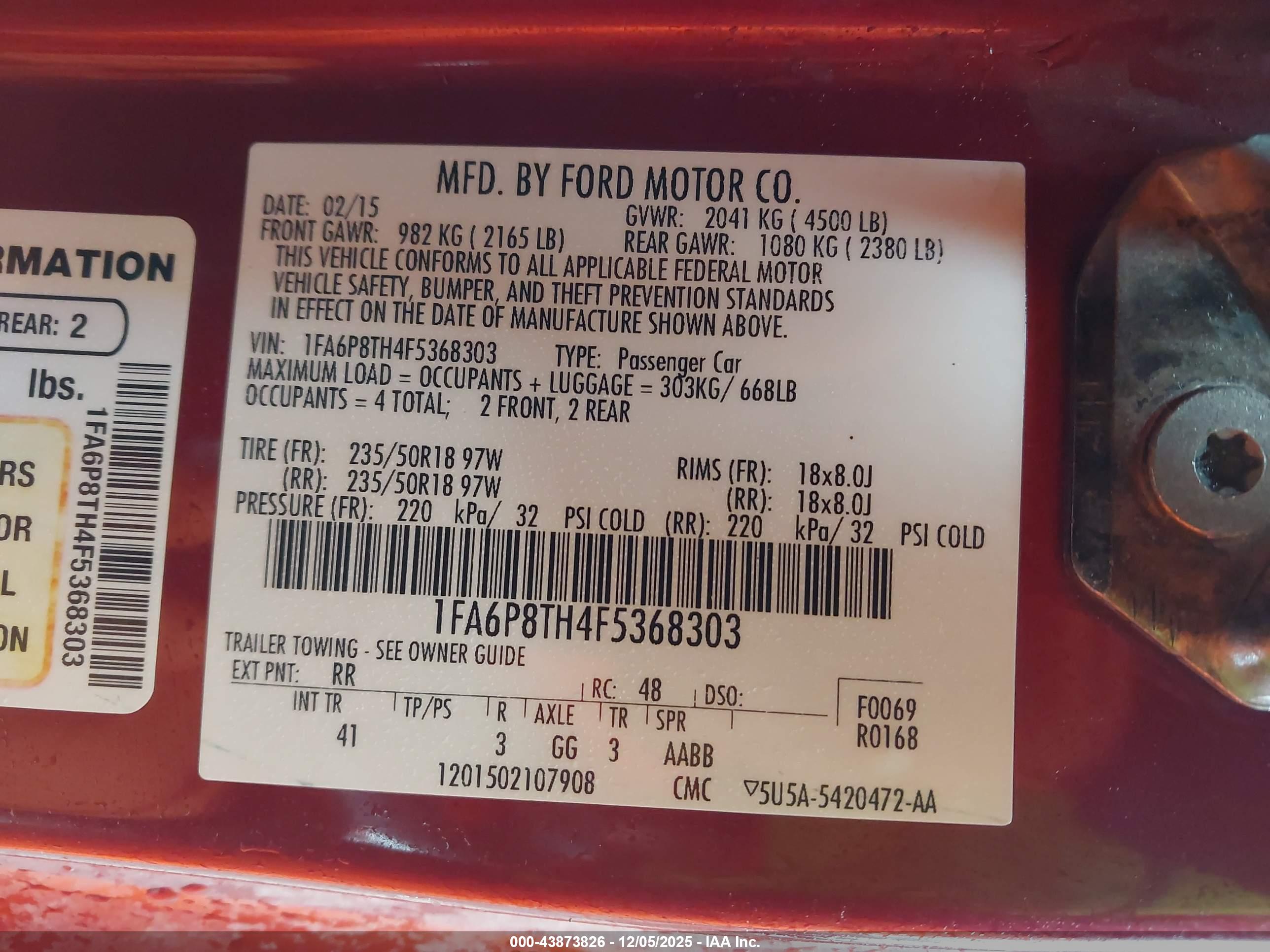 FORD MUSTANG image 9