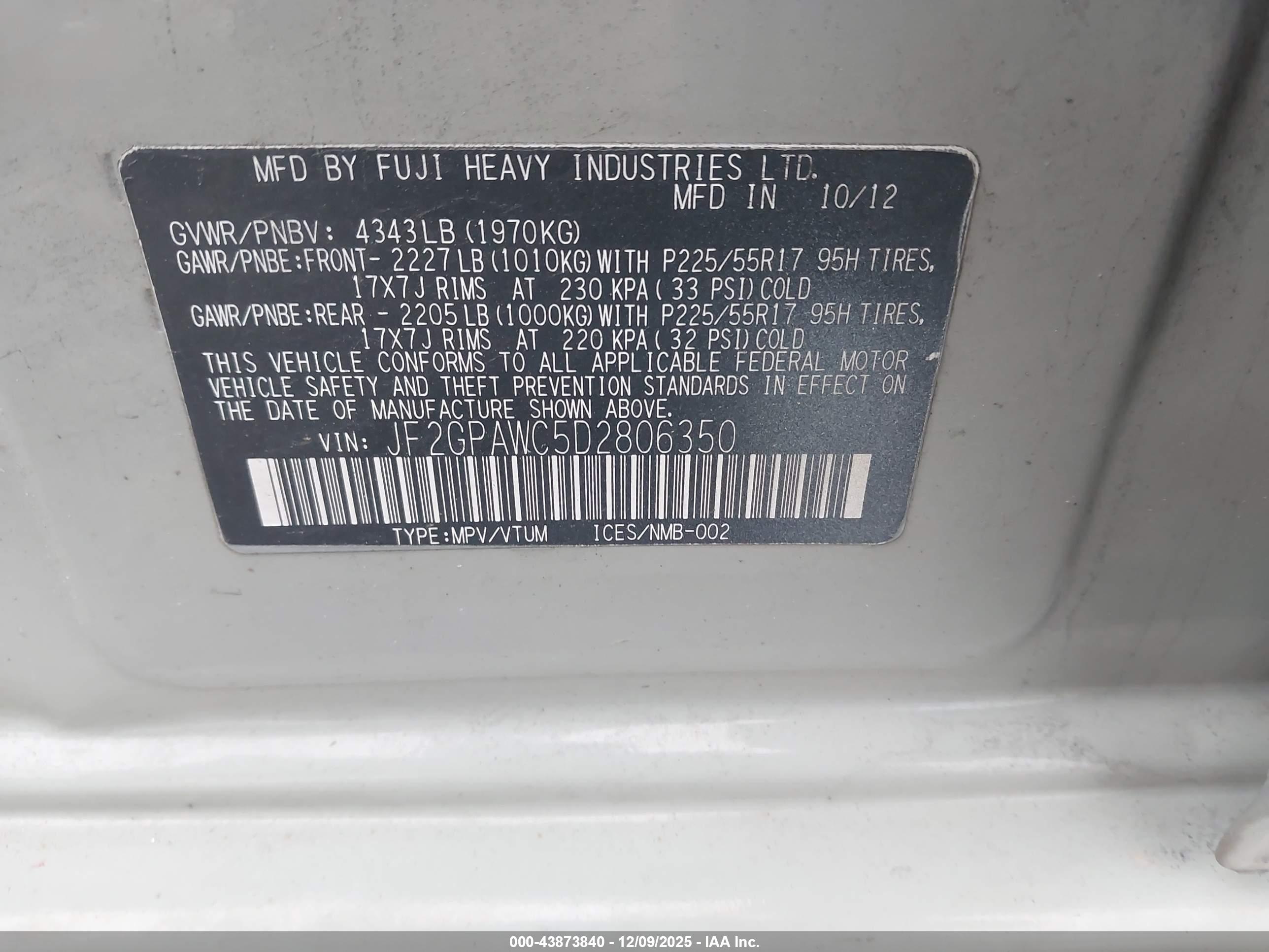 SUBARU XV image 9