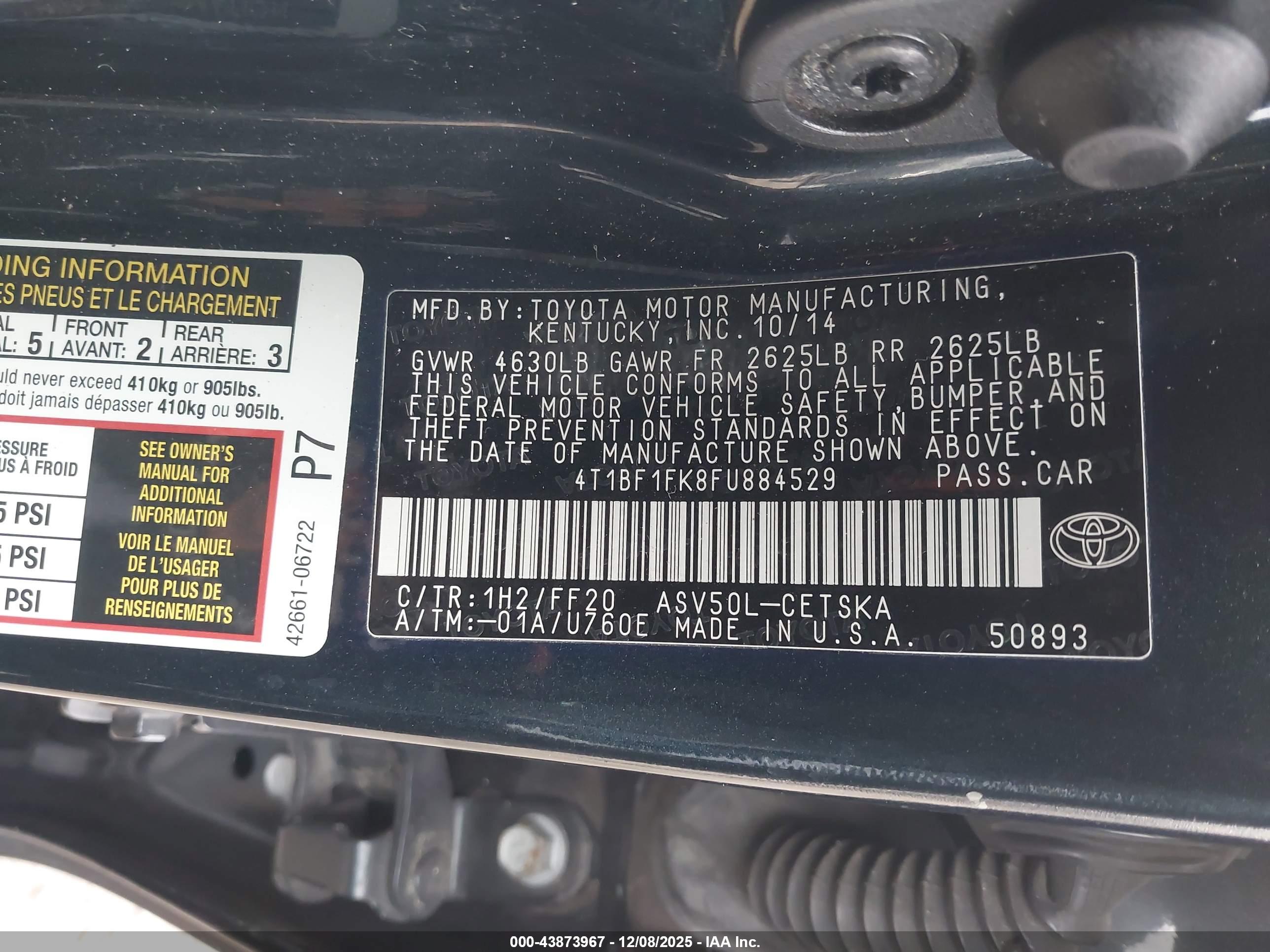 TOYOTA CAMRY image 9