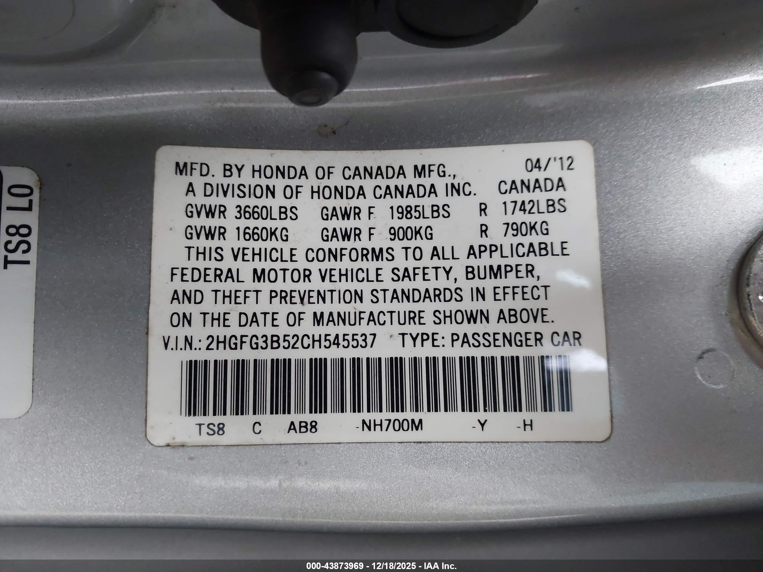 HONDA CIVIC image 9