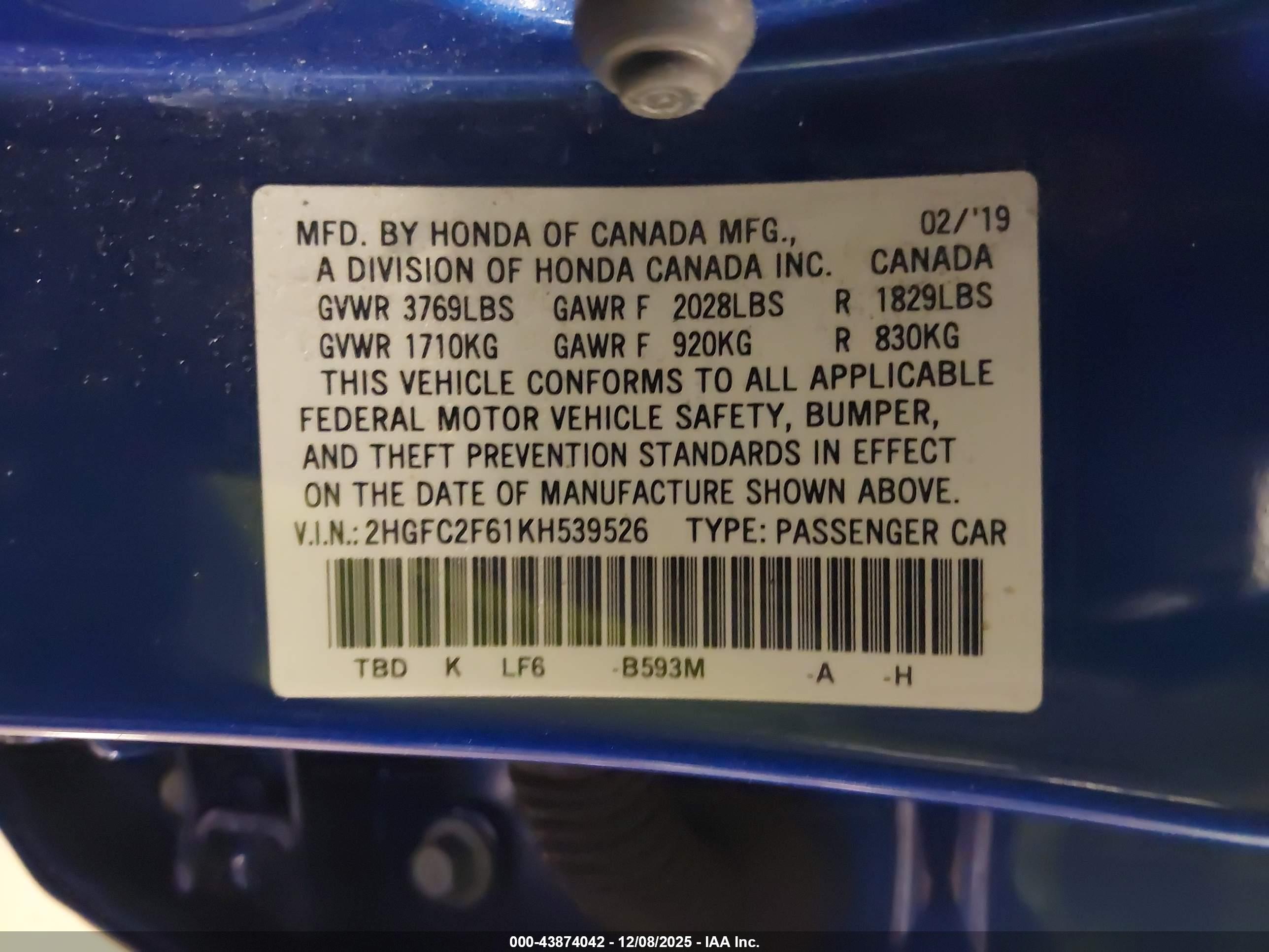 HONDA CIVIC image 9