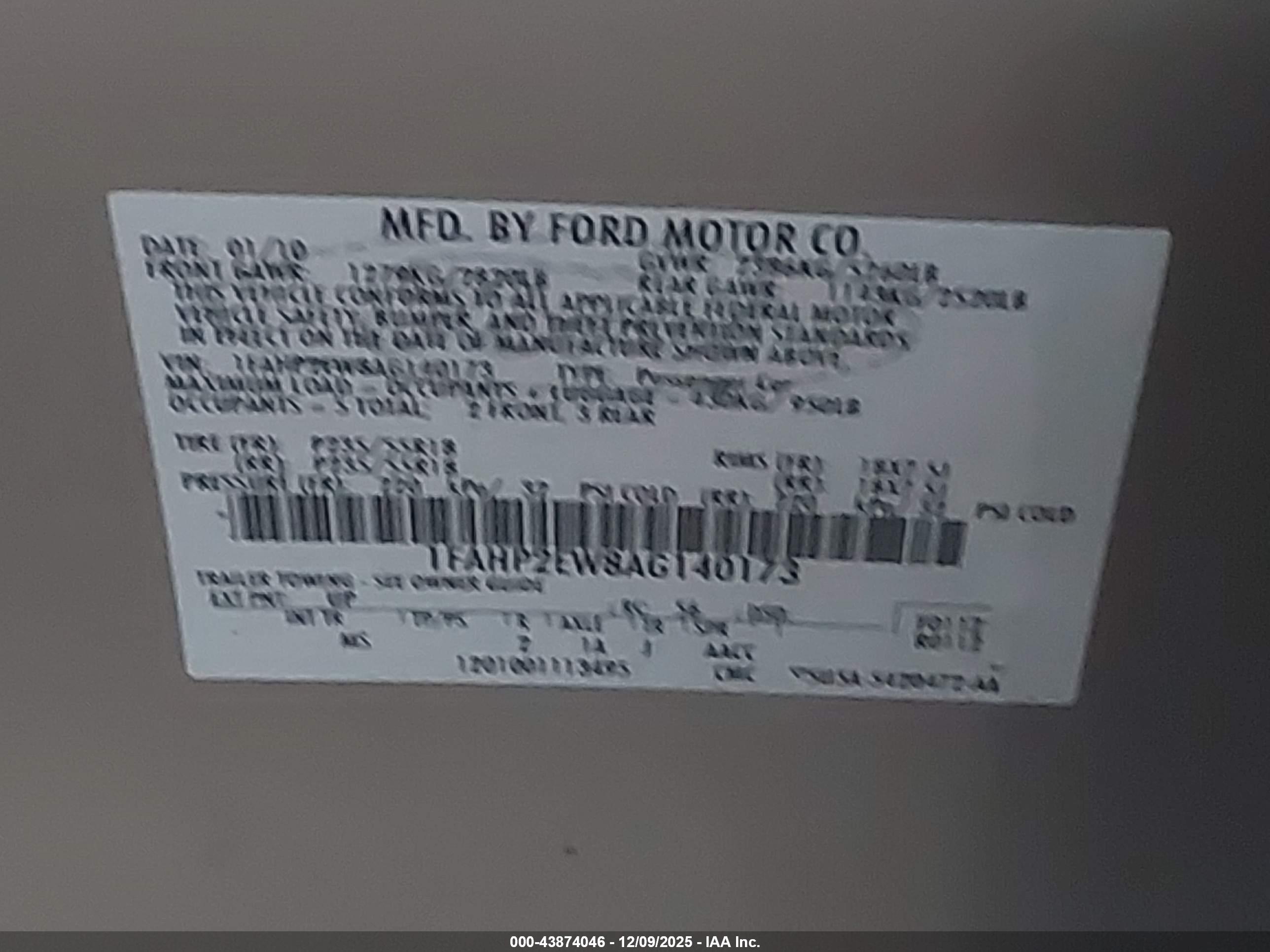 FORD TAURUS image 9
