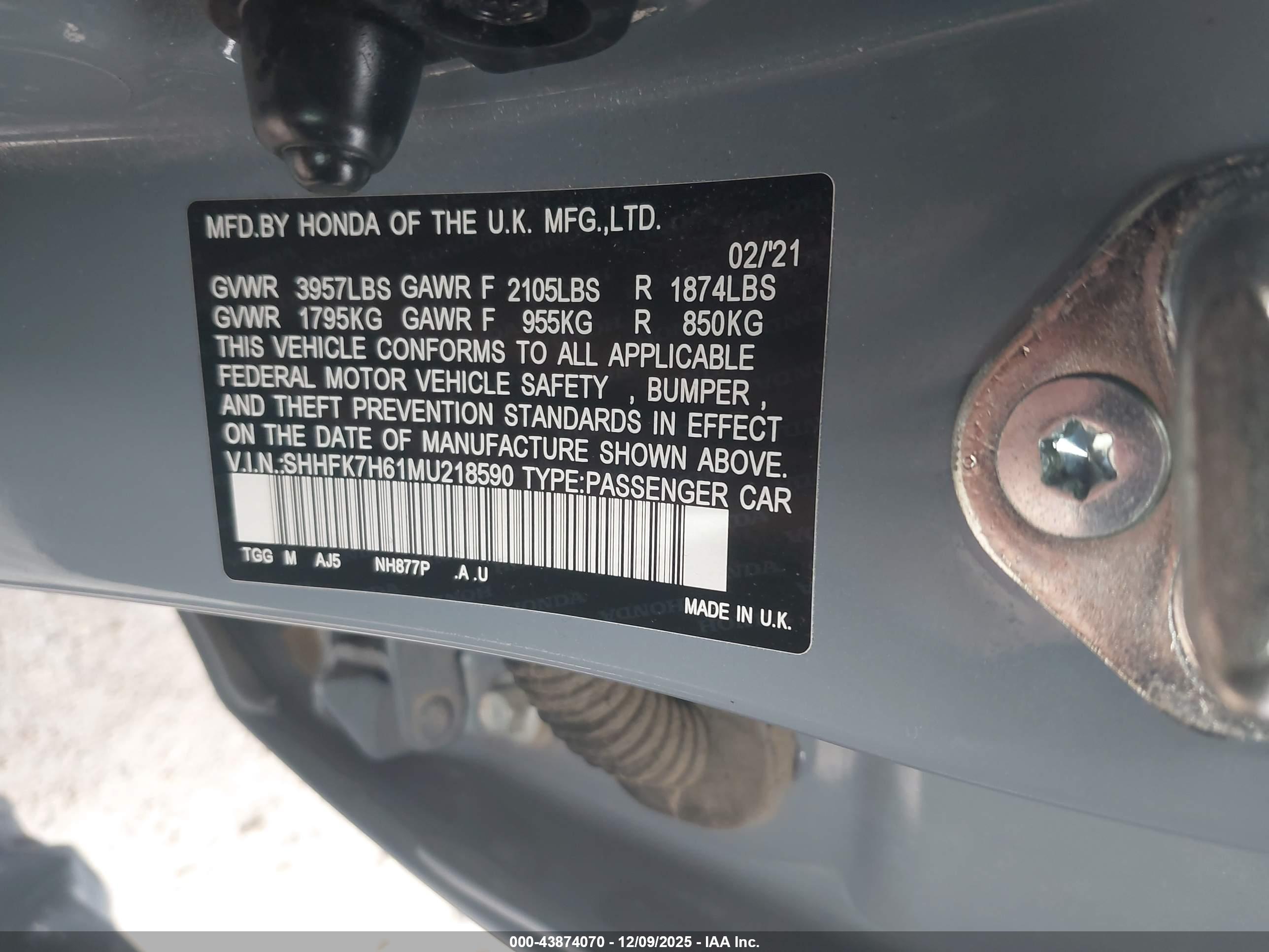 HONDA CIVIC image 9