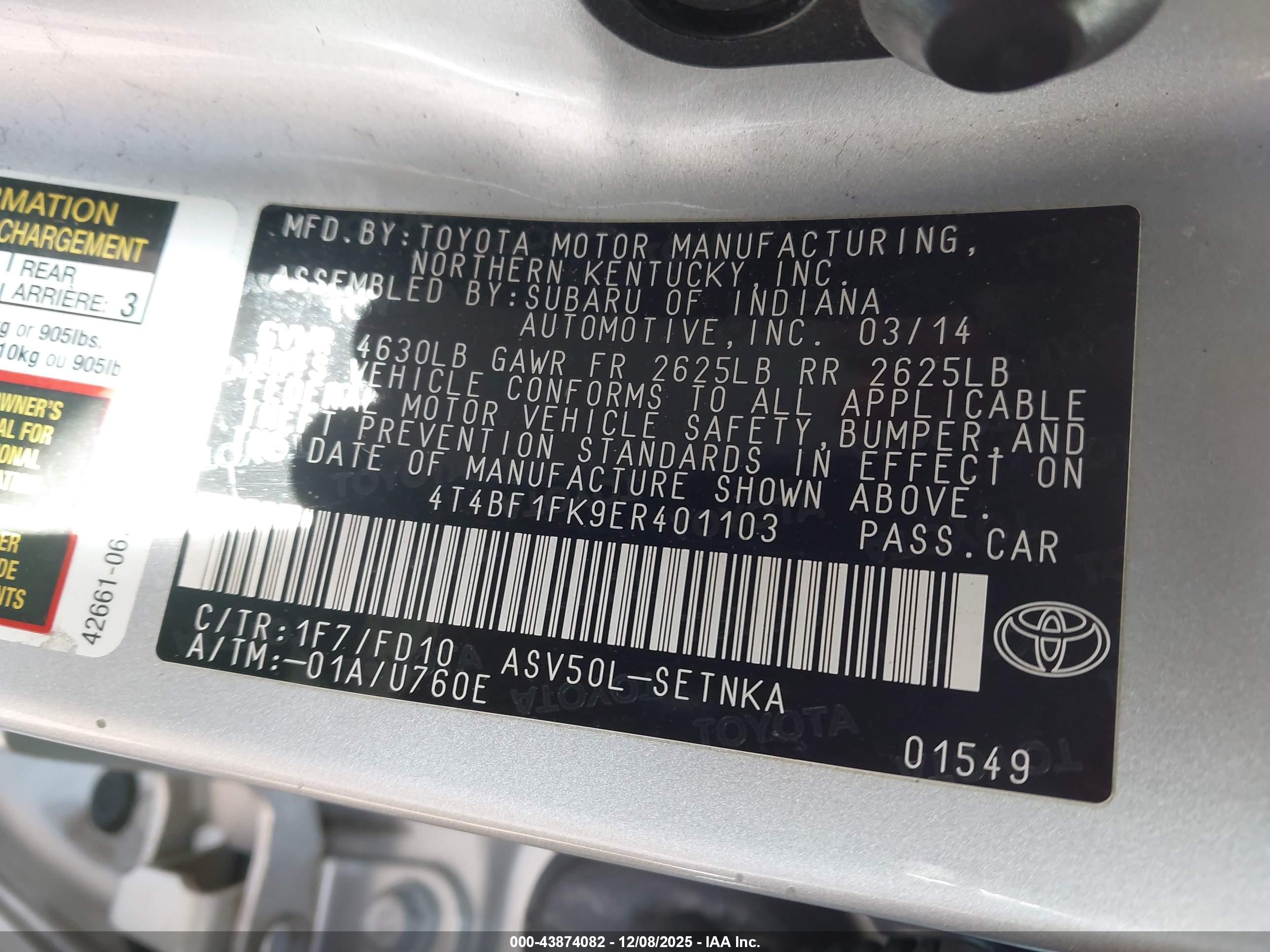 TOYOTA CAMRY image 9
