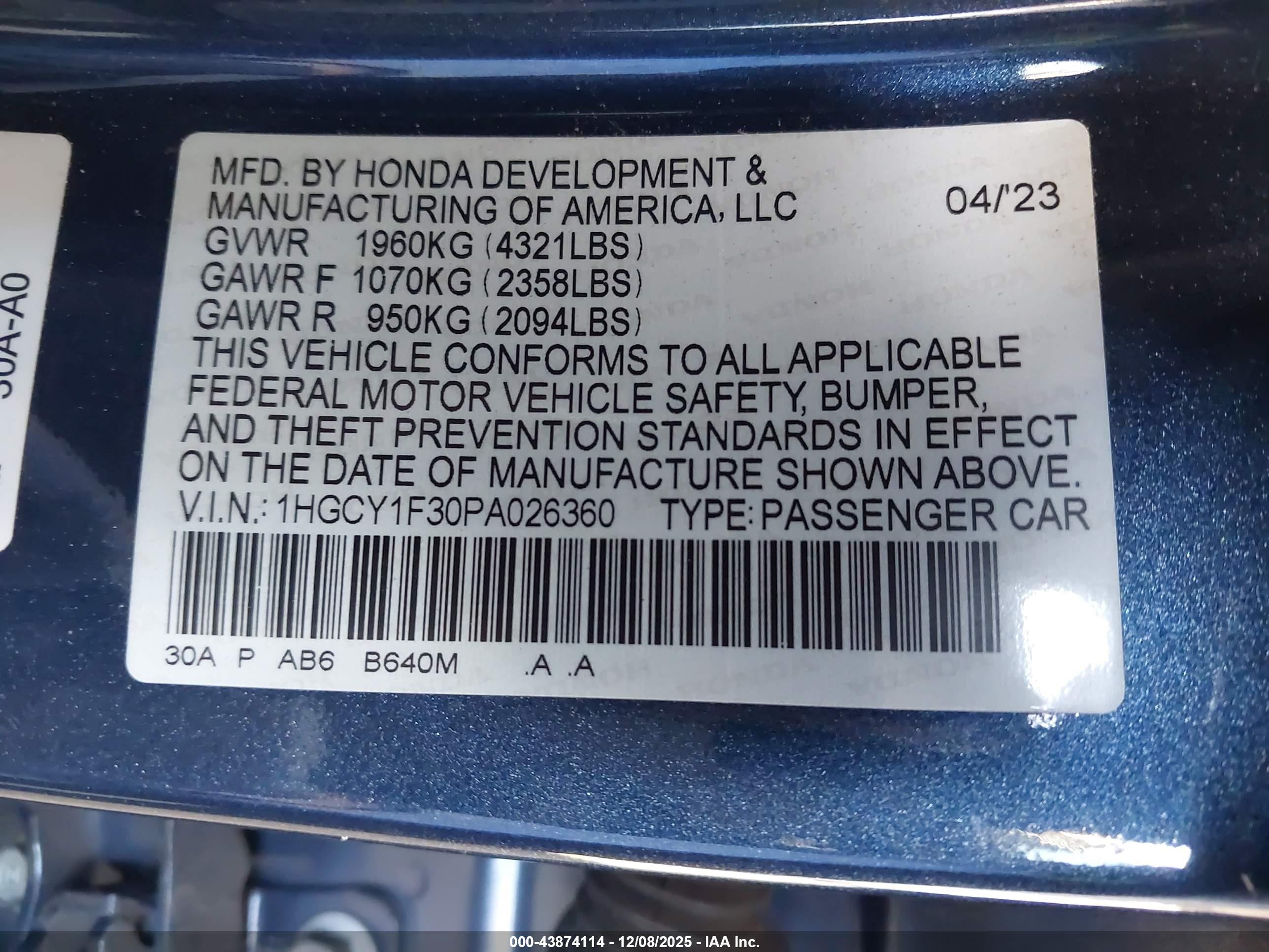 HONDA ACCORD image 9