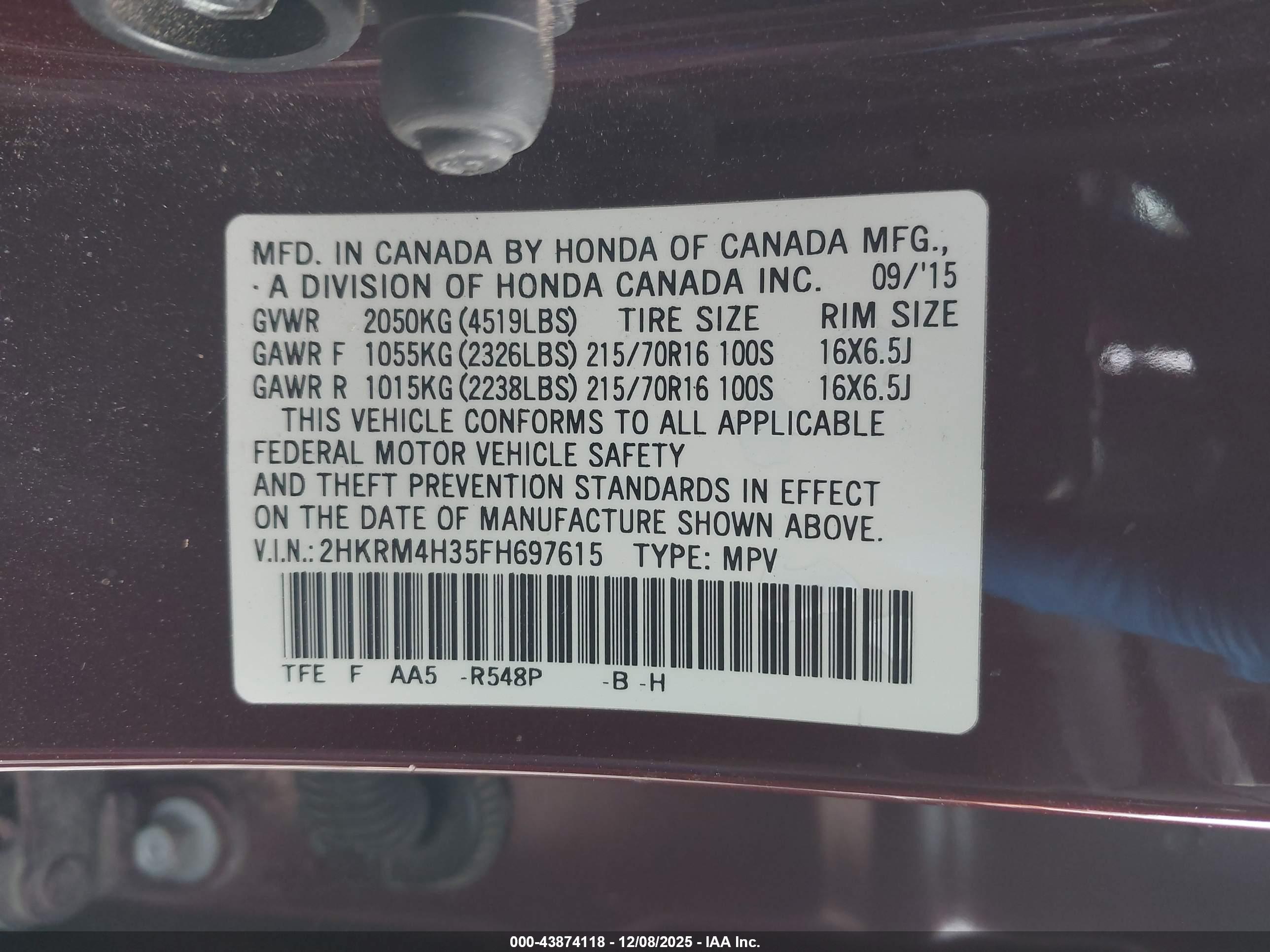 HONDA CR-V image 9