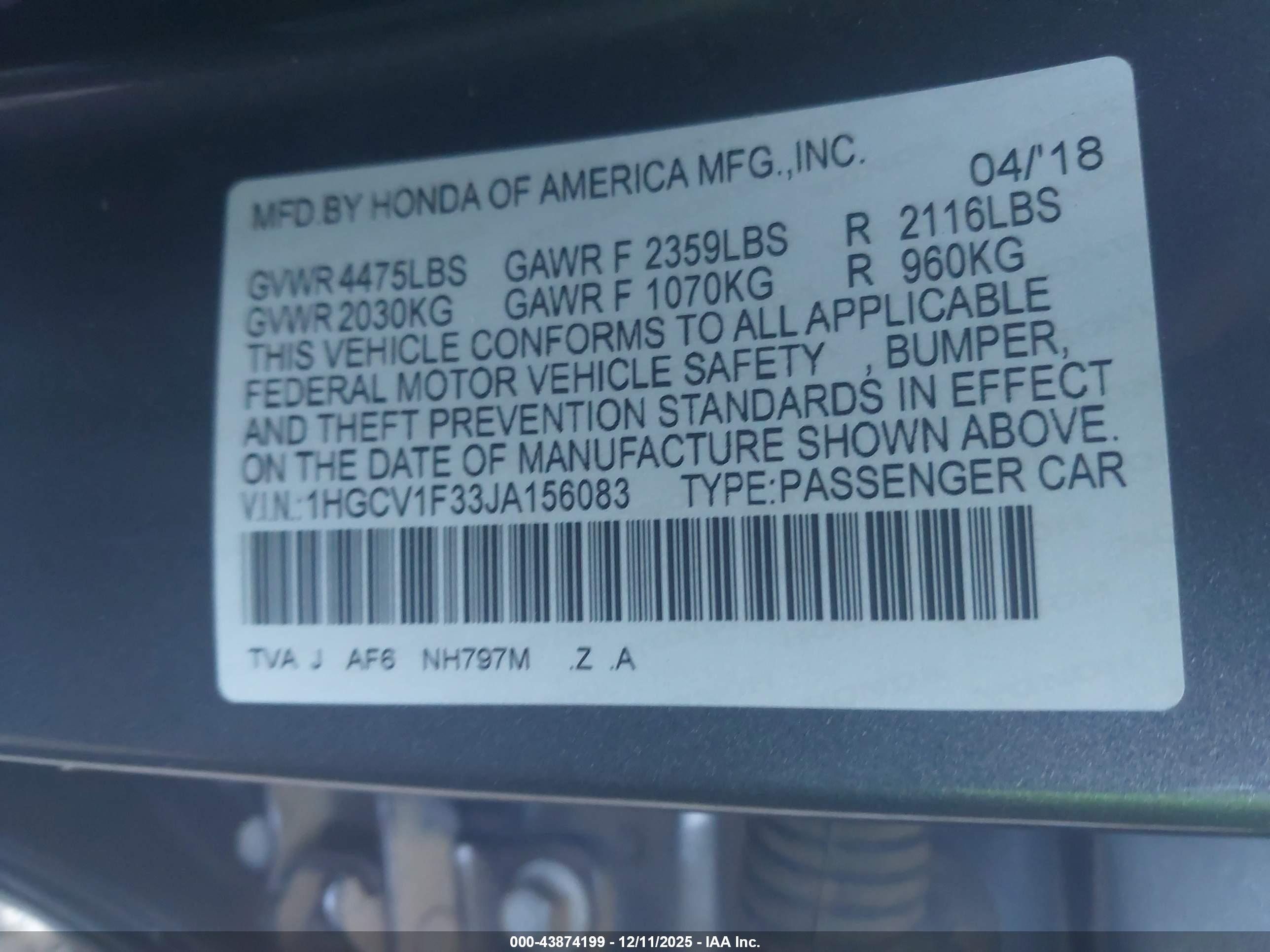 HONDA ACCORD image 9