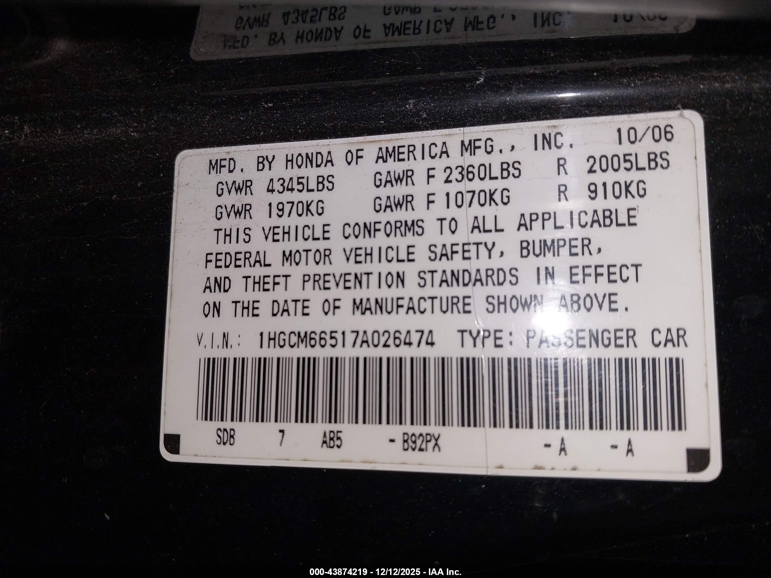 HONDA ACCORD image 9