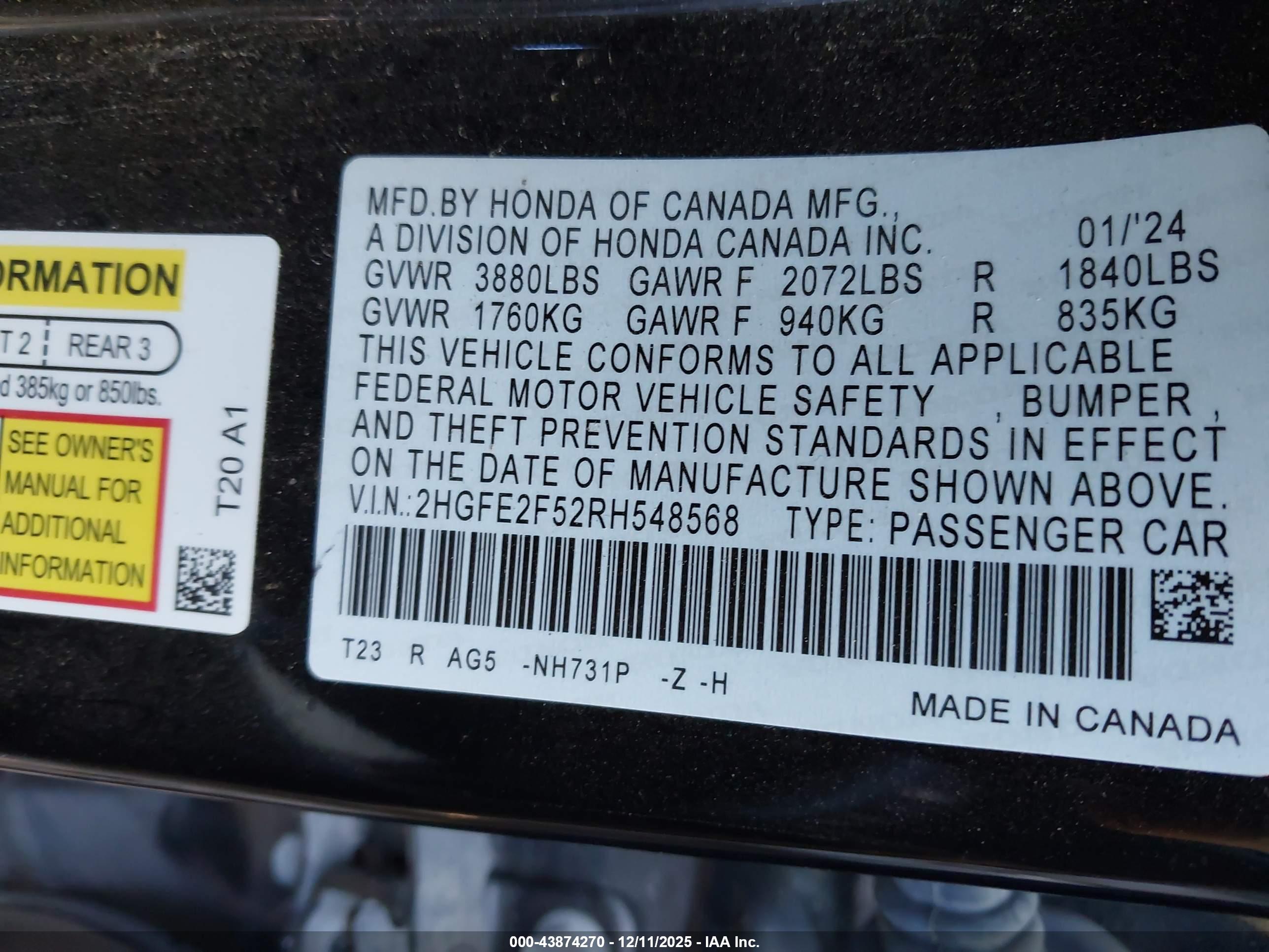 HONDA CIVIC image 9