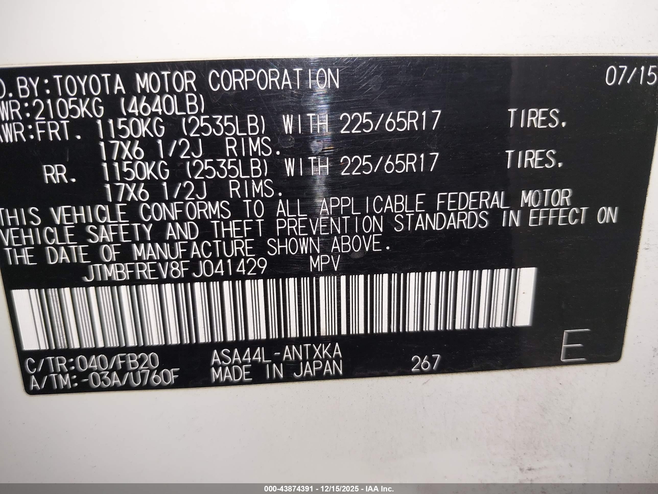 TOYOTA RAV4 image 9