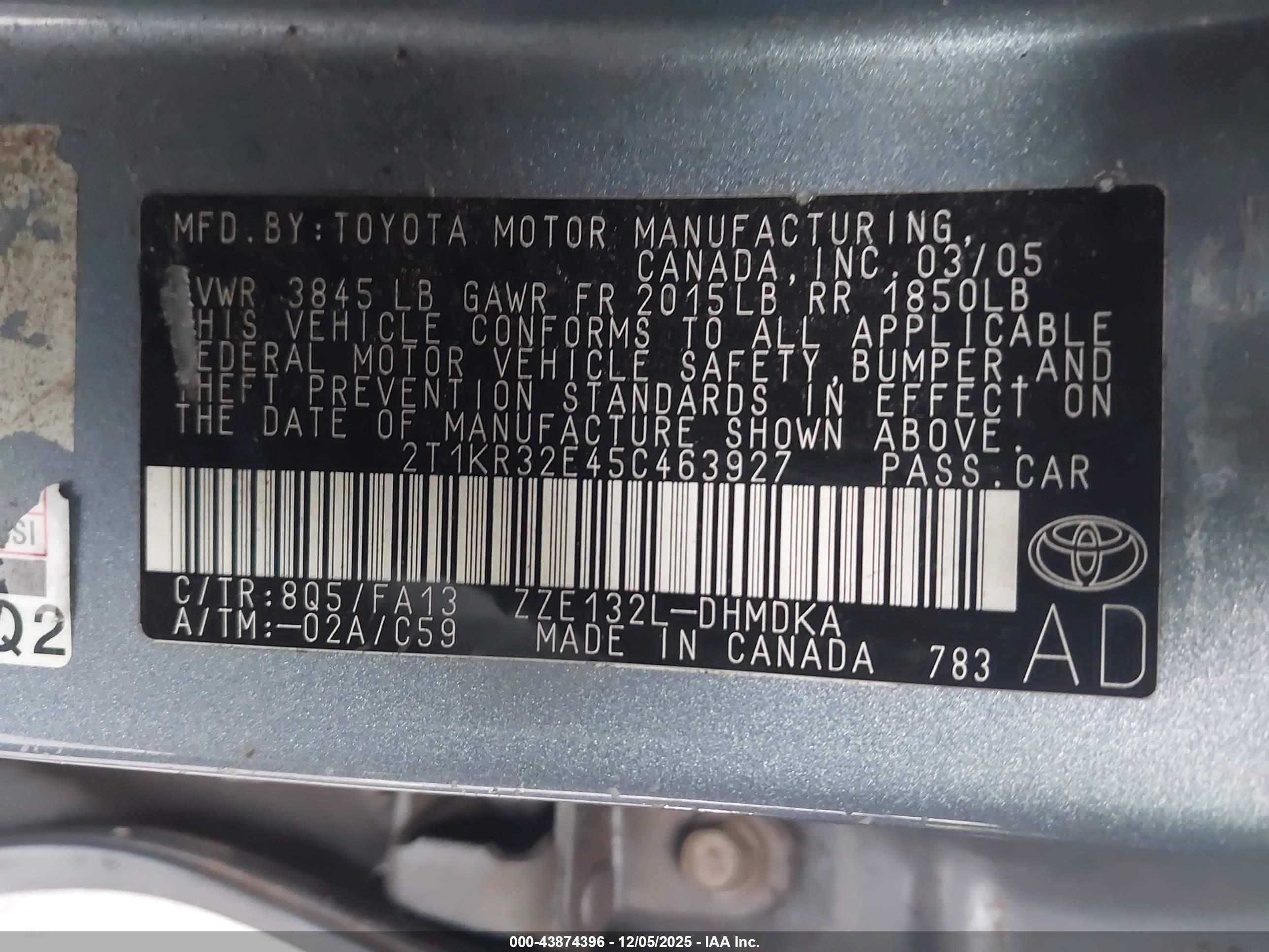 TOYOTA MATRIX image 9