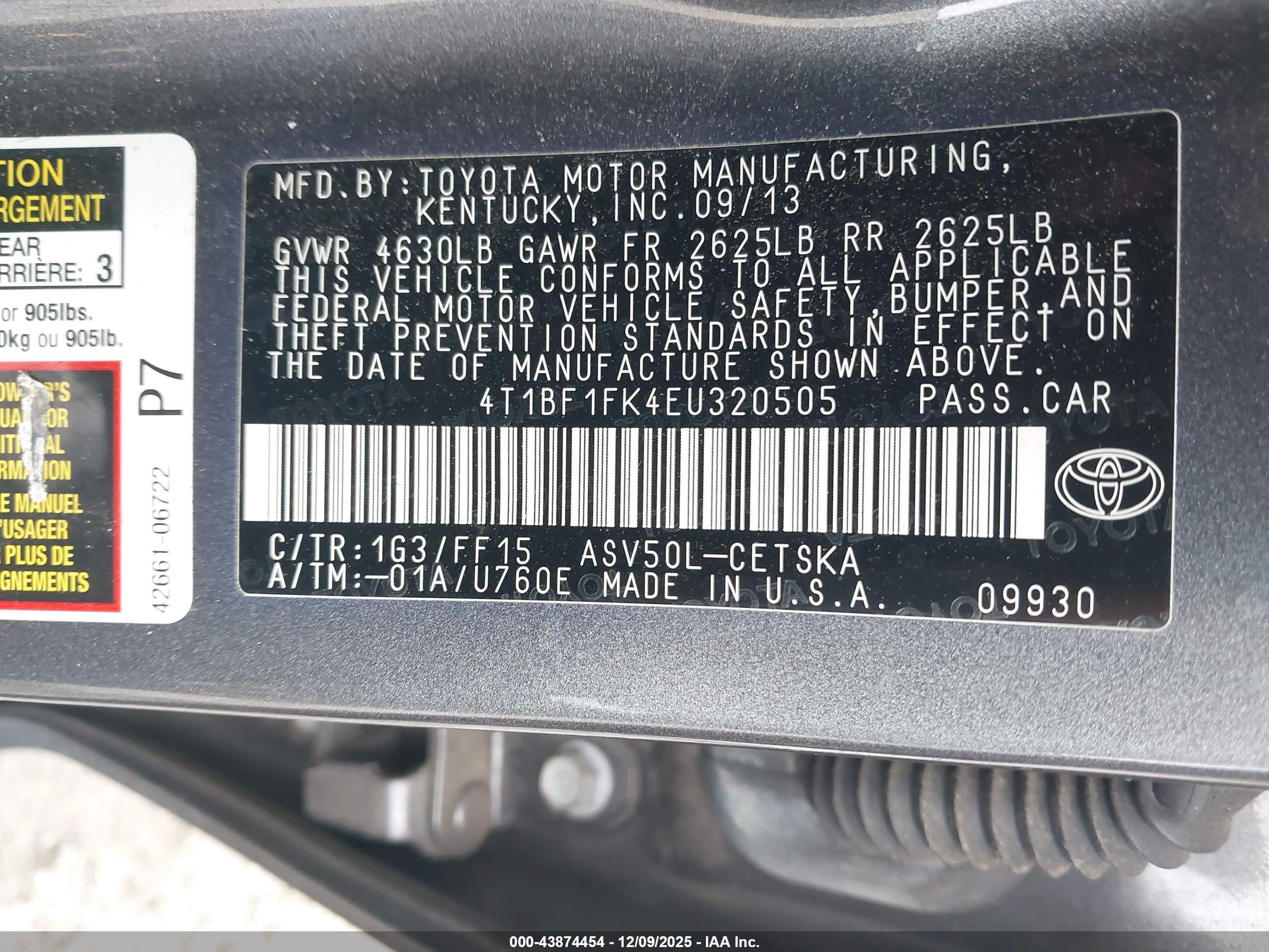 TOYOTA CAMRY image 9