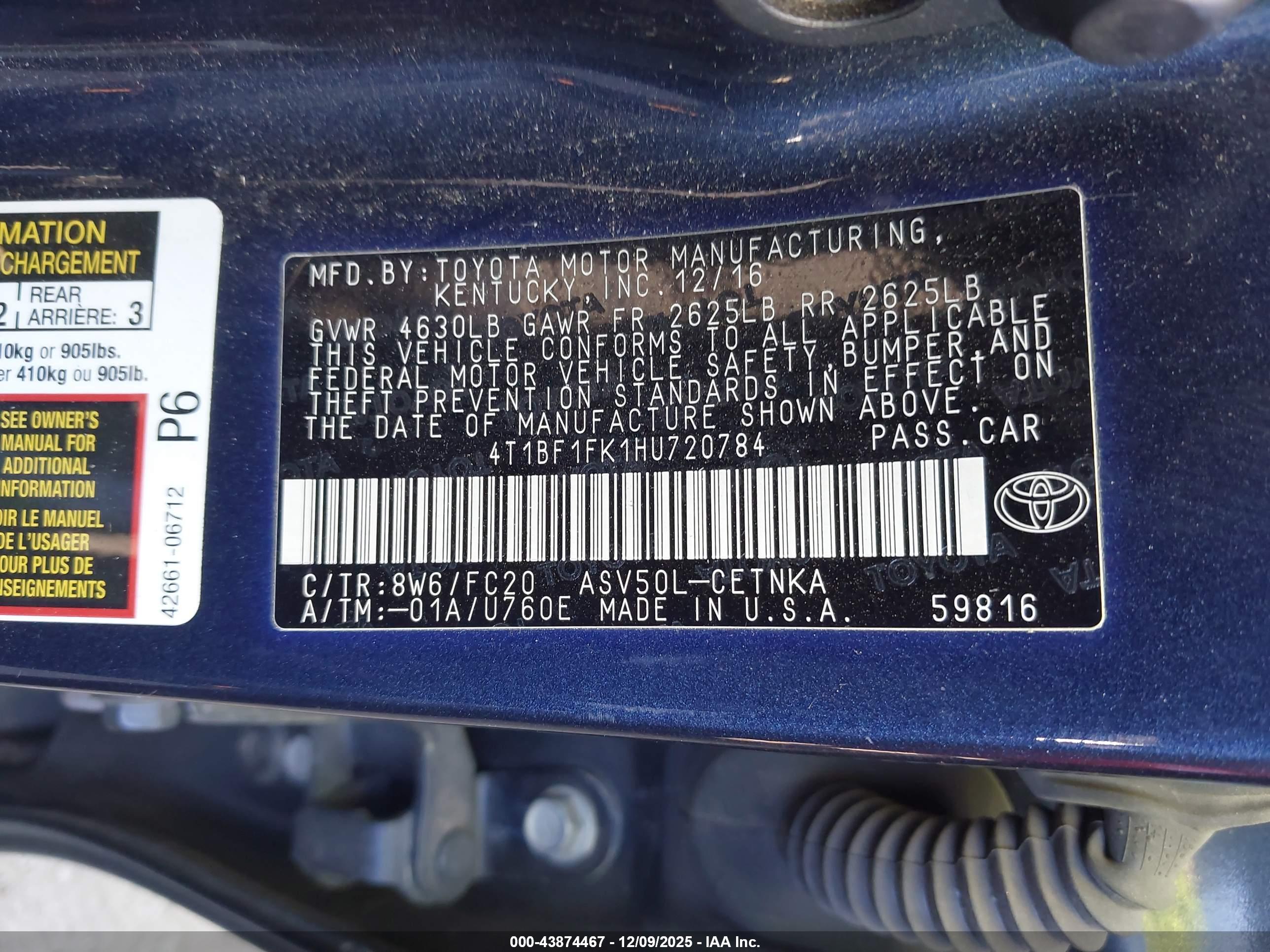 TOYOTA CAMRY image 9