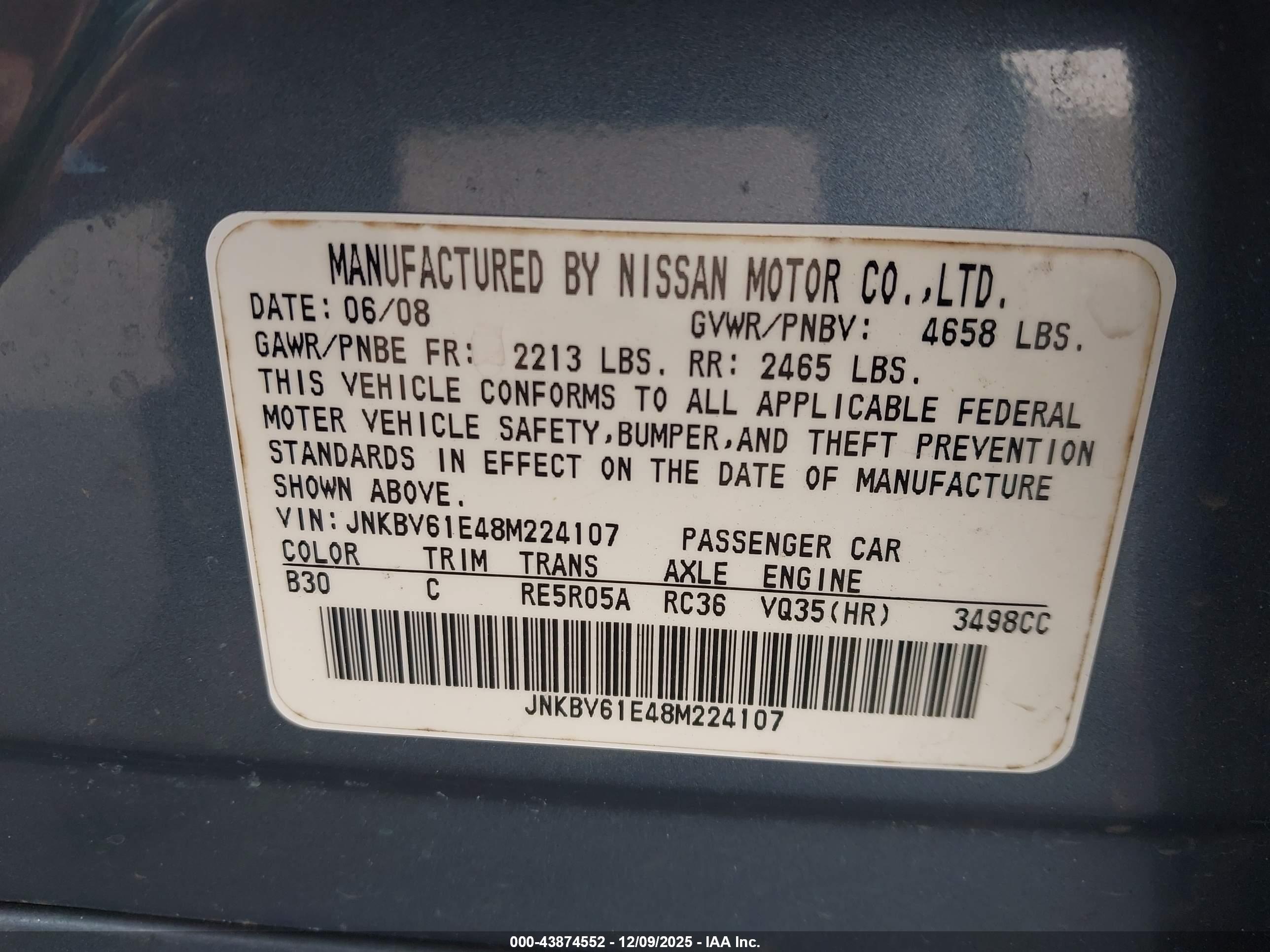 INFINITI G35 image 9