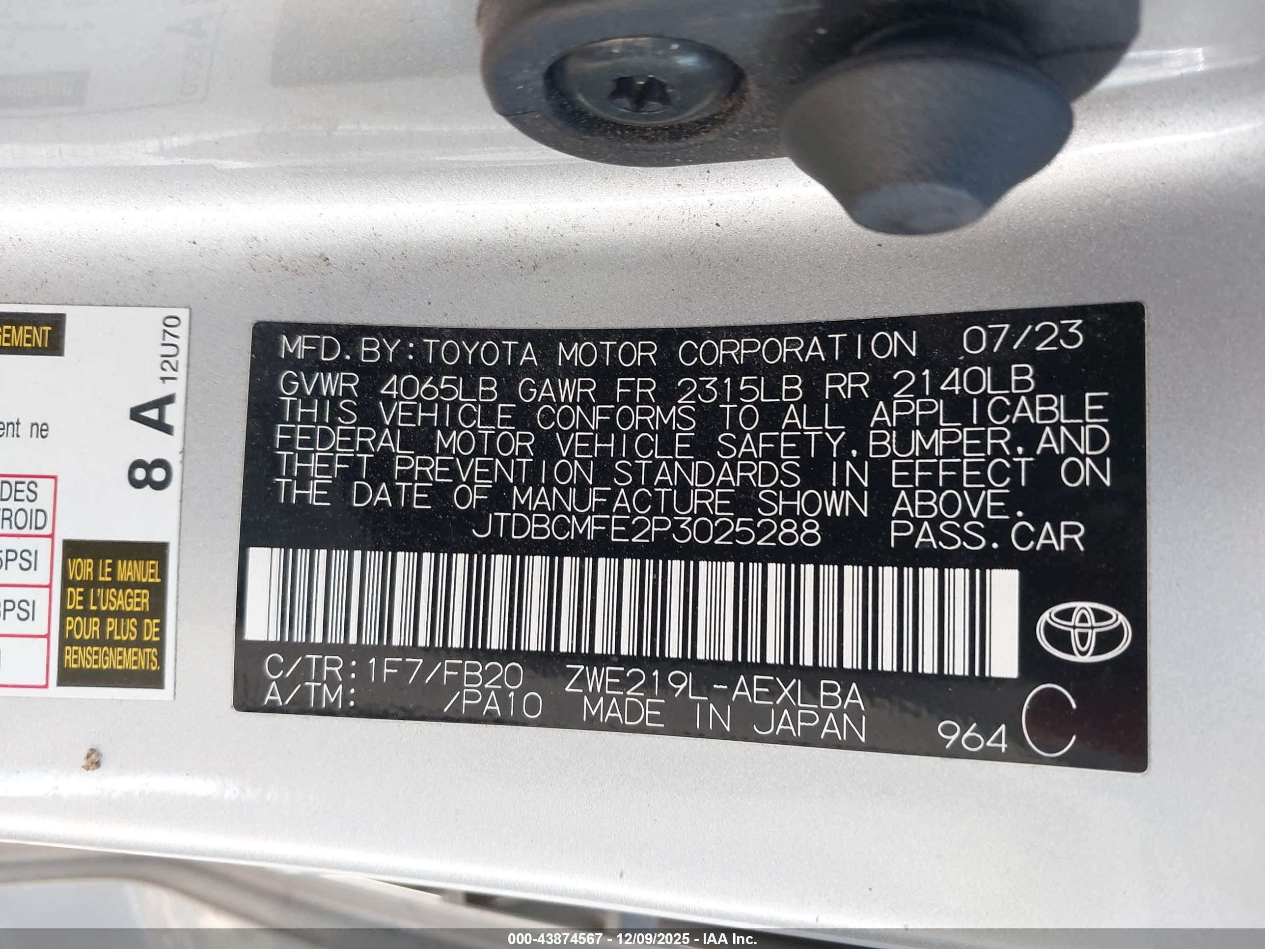 TOYOTA COROLLA image 9