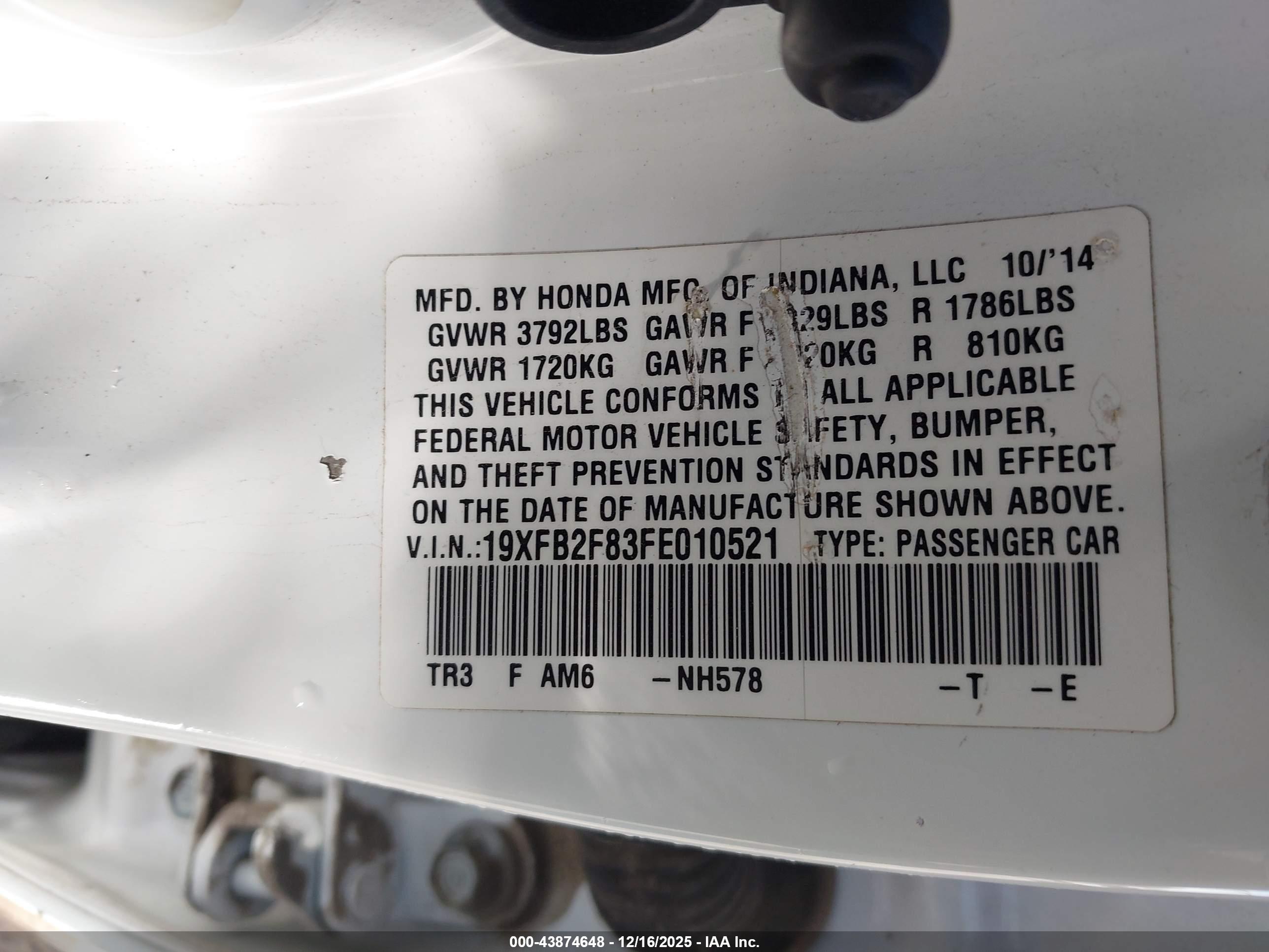 HONDA CIVIC image 9