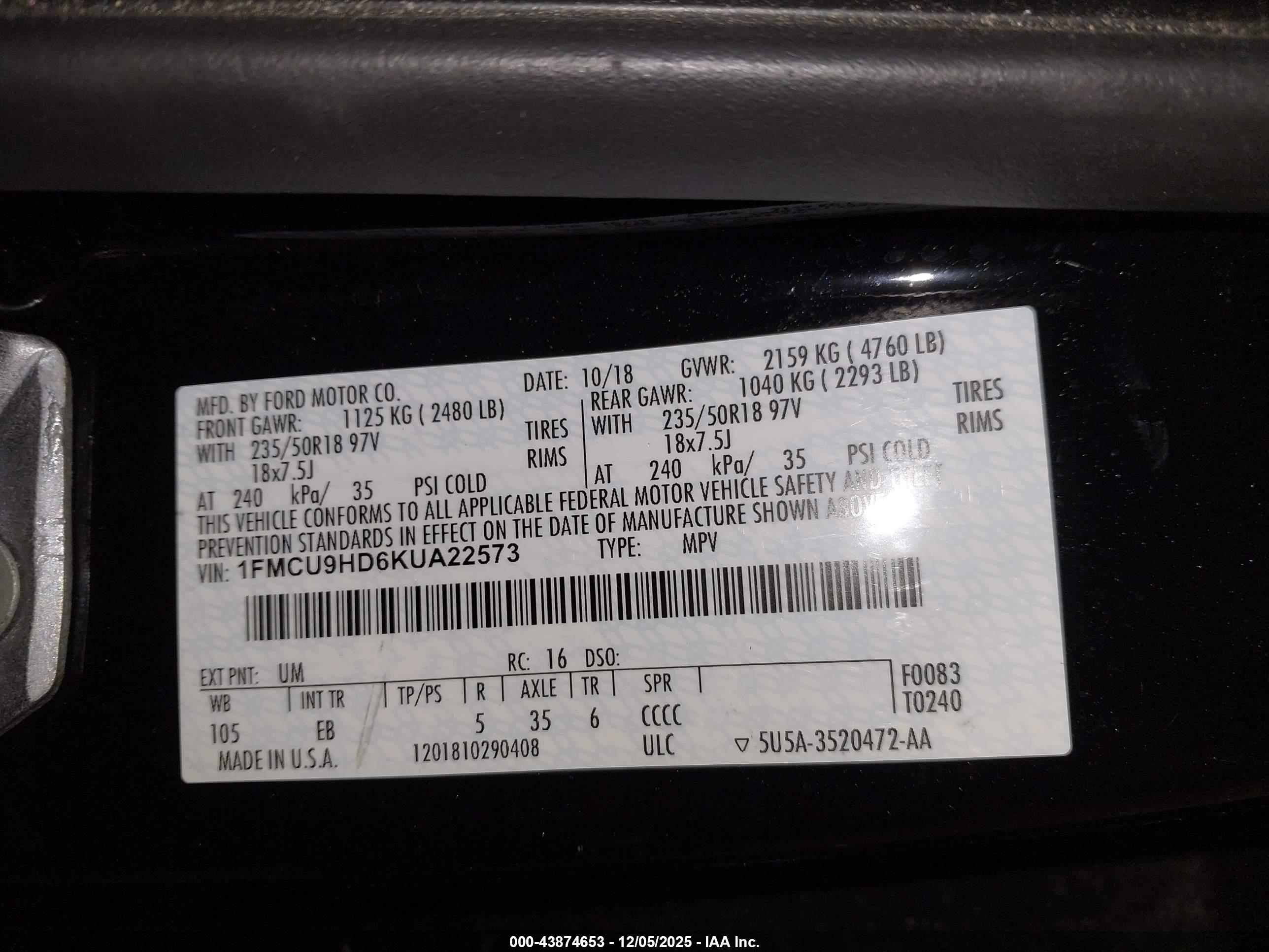 FORD ESCAPE image 9
