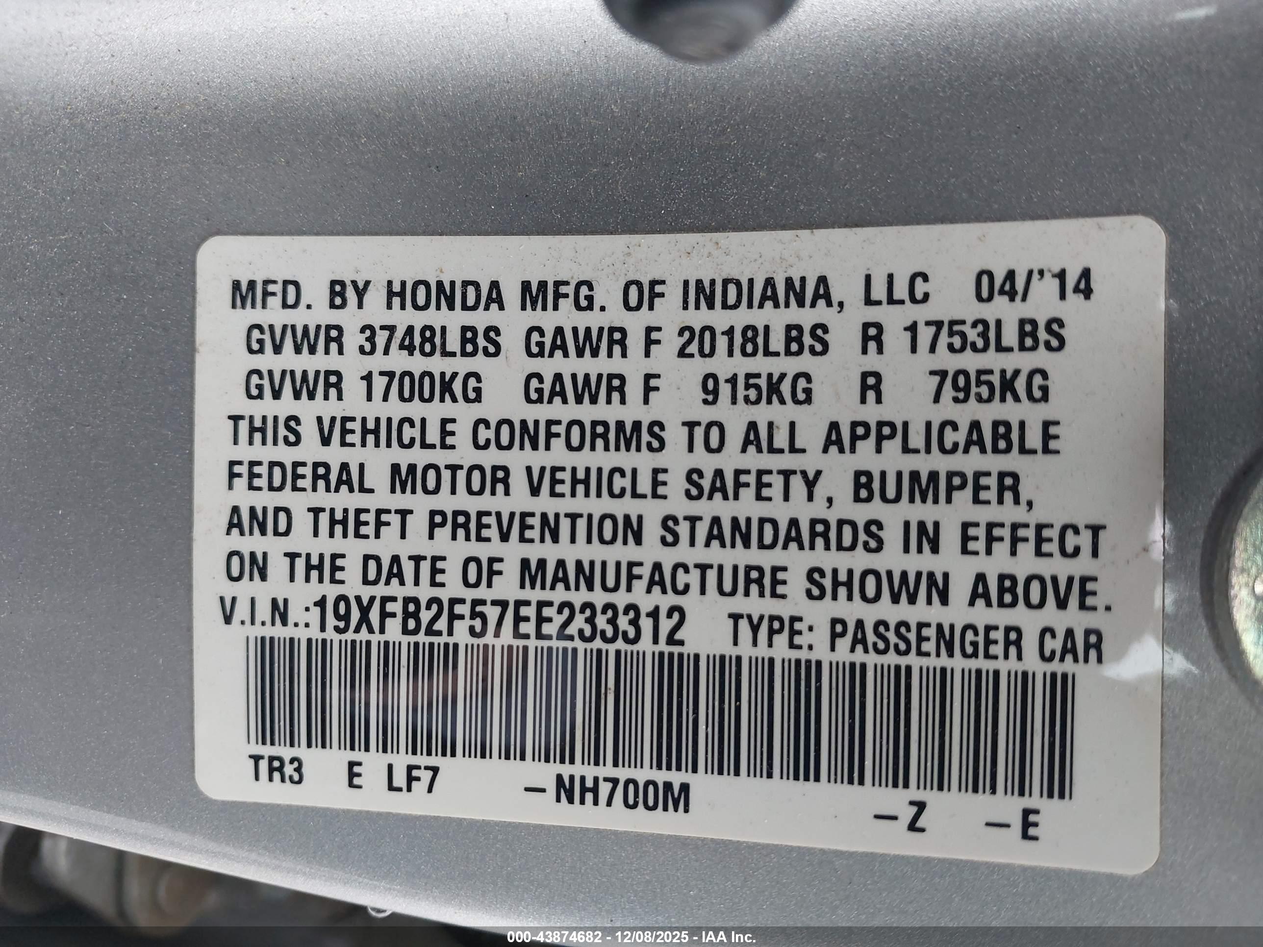 HONDA CIVIC image 9