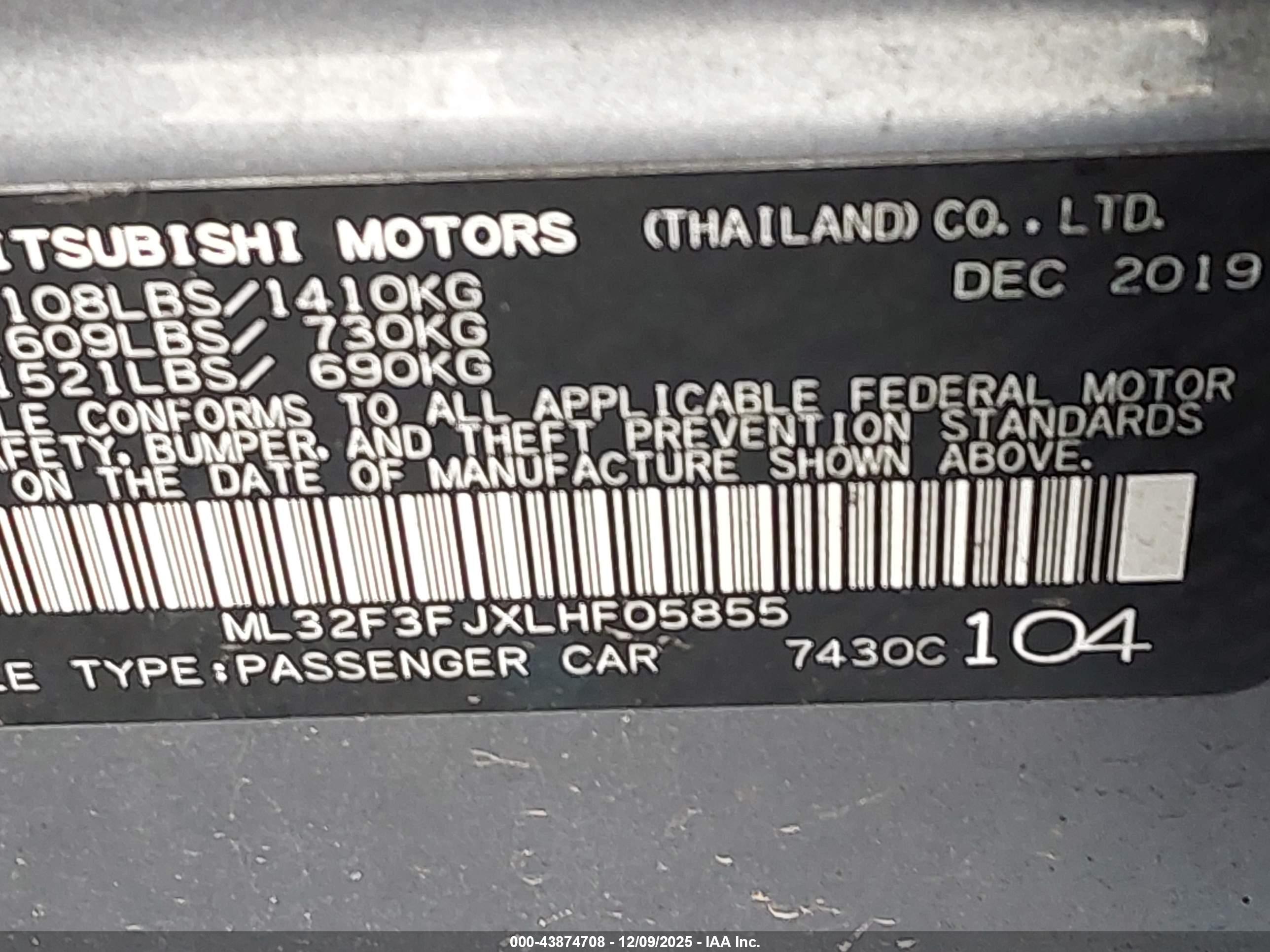 MITSUBISHI MIRAGE image 9