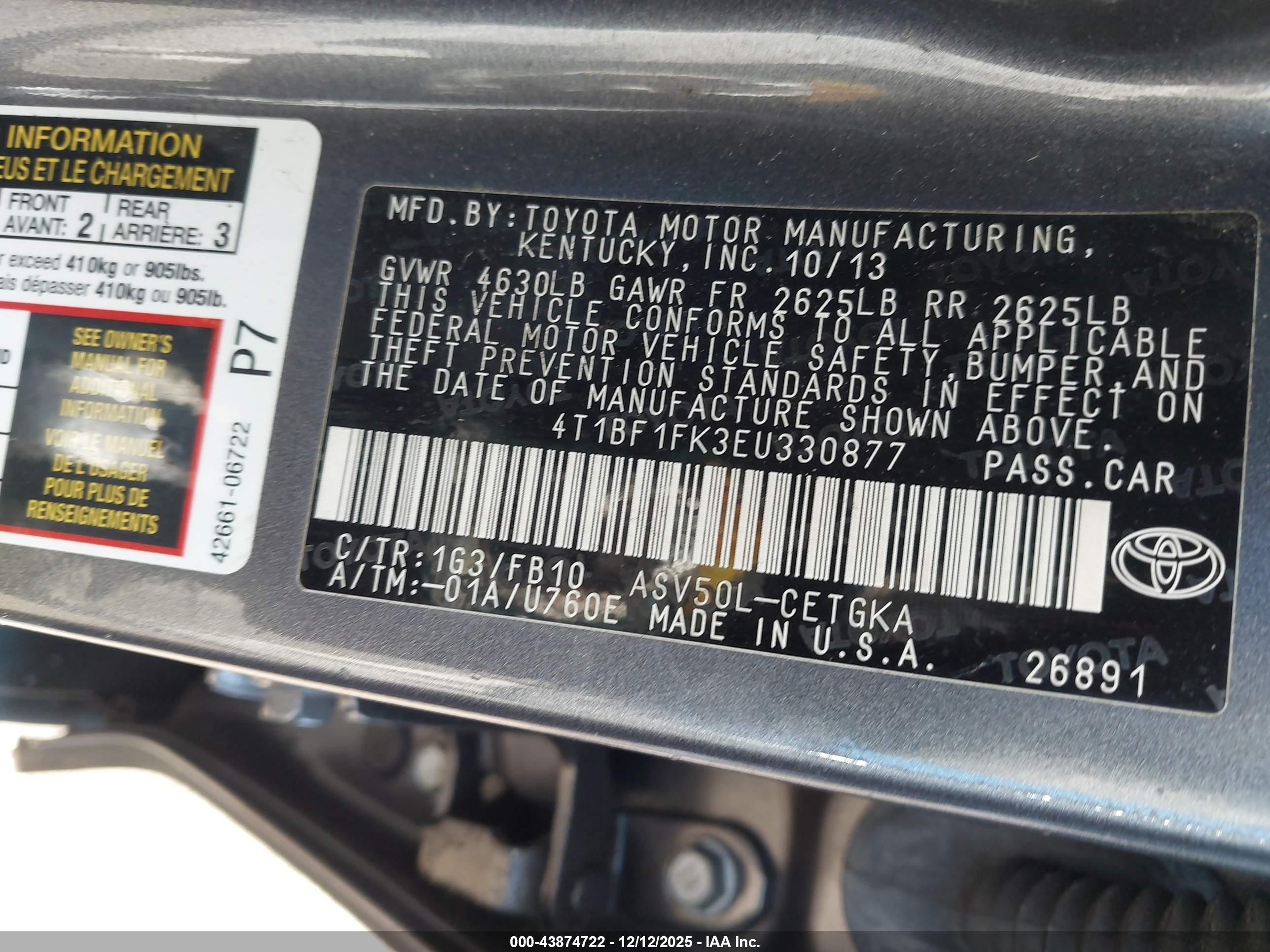 TOYOTA CAMRY image 9