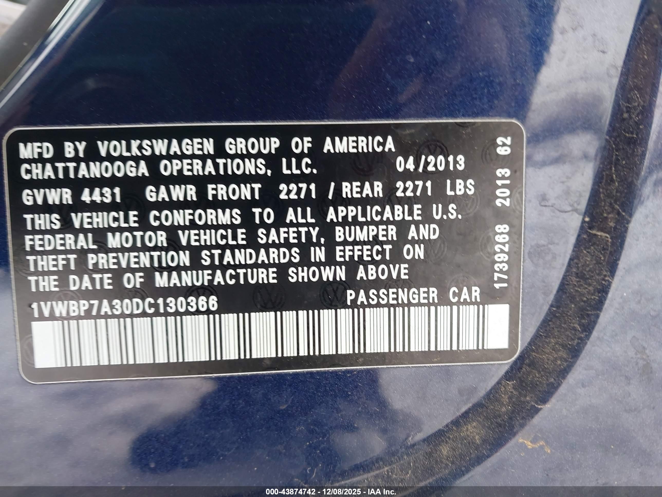 VOLKSWAGEN PASSAT image 9