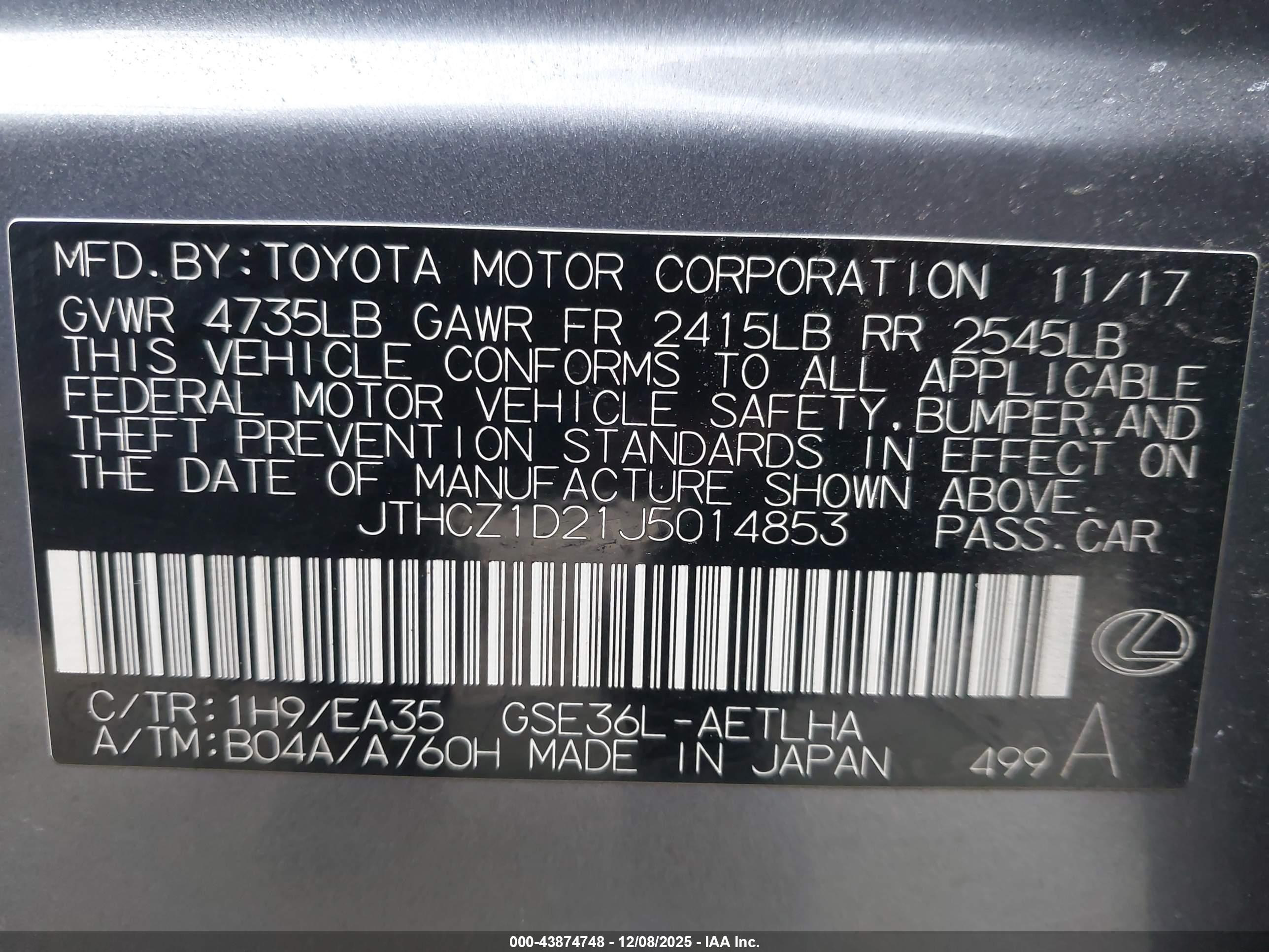 LEXUS IS image 9